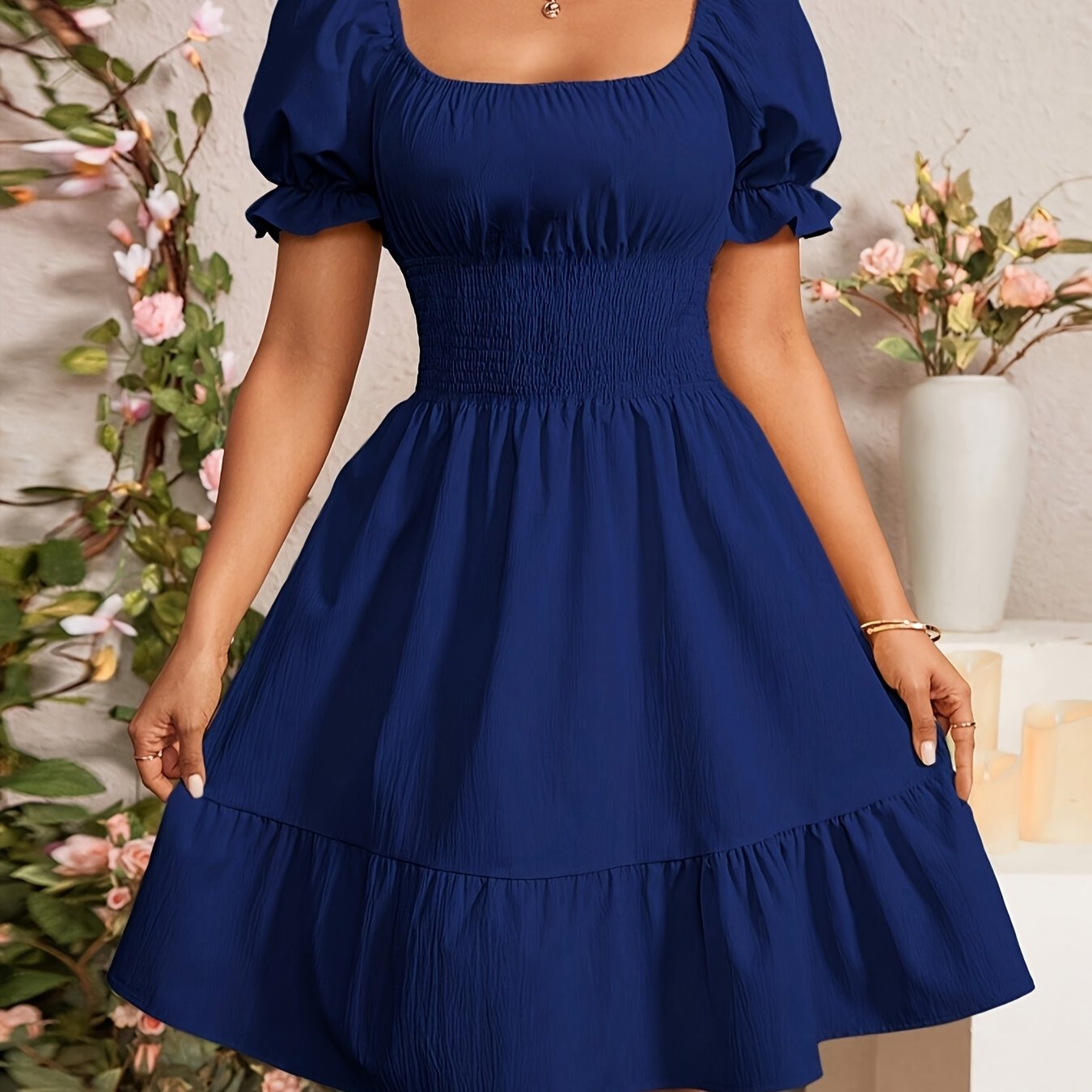 TEMU Fashionable Commuter A-line Dress For Women