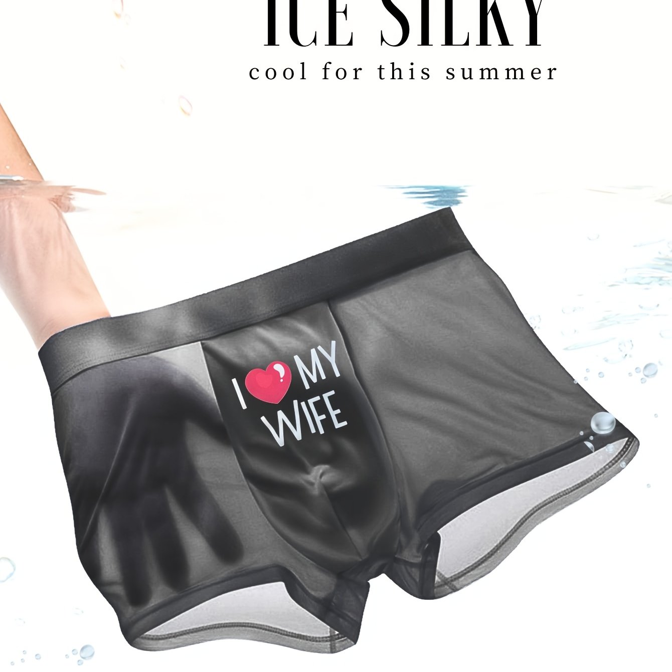 A Pc Of Fiber Fabric Men's Boxer Briefs, Breathable Graphene Inner Crotch, Soft And Breathable , Men's Casual Fashion Underwear, Gift