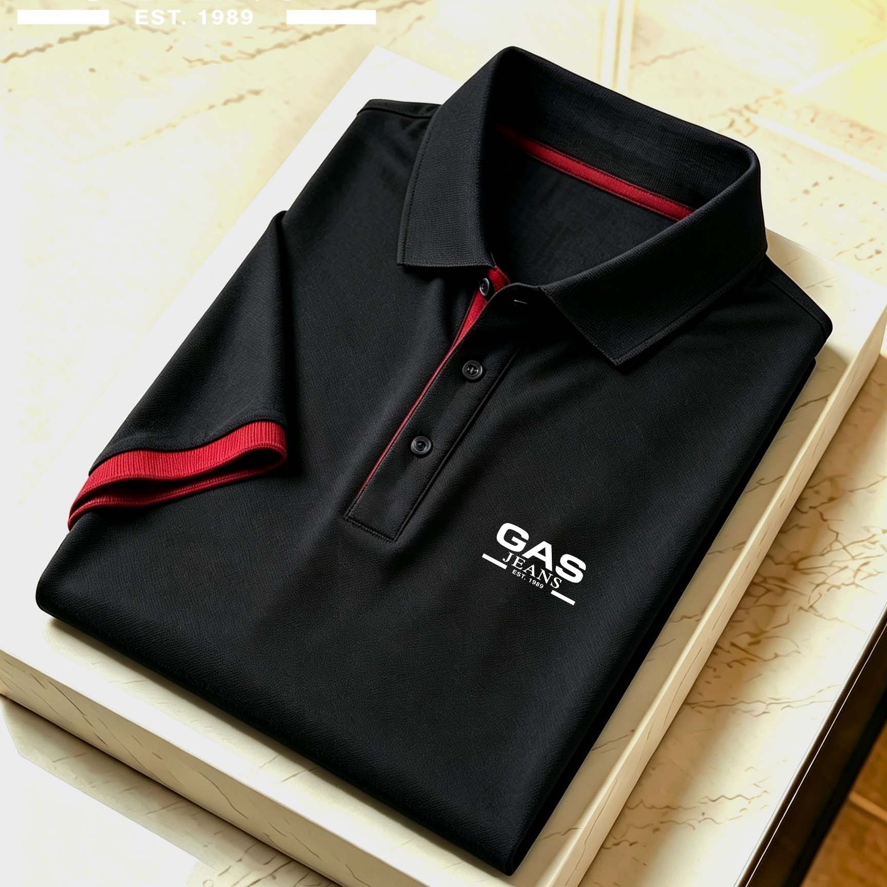 TEMU Size Men's Outdoor Golf & Equestrian Casual Shirt With Short Sleeves, Mature Men's Business Casual , Breathable And Comfortable, Suitable For