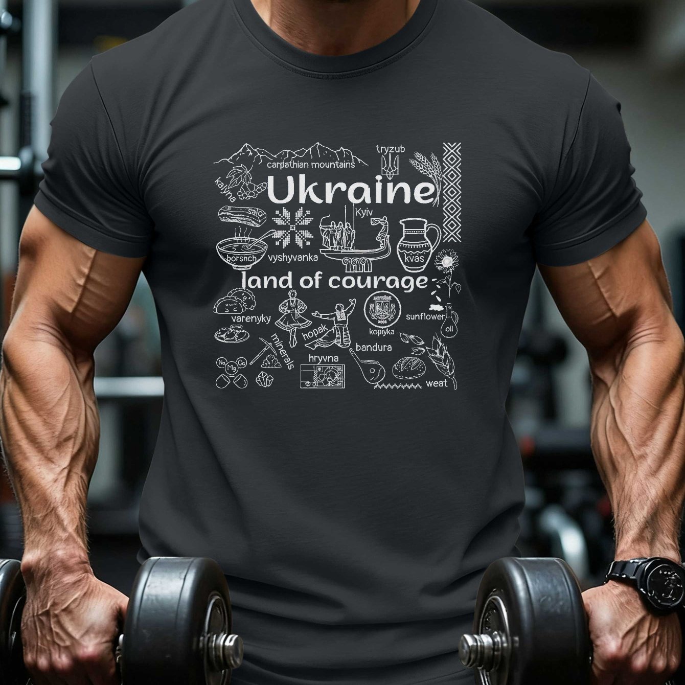 TEMU Slogan Men's Spring Summer Printed Short Sleeve Top, Relaxed Fit, Breathable Moisture Wicking Transfer T-shirt