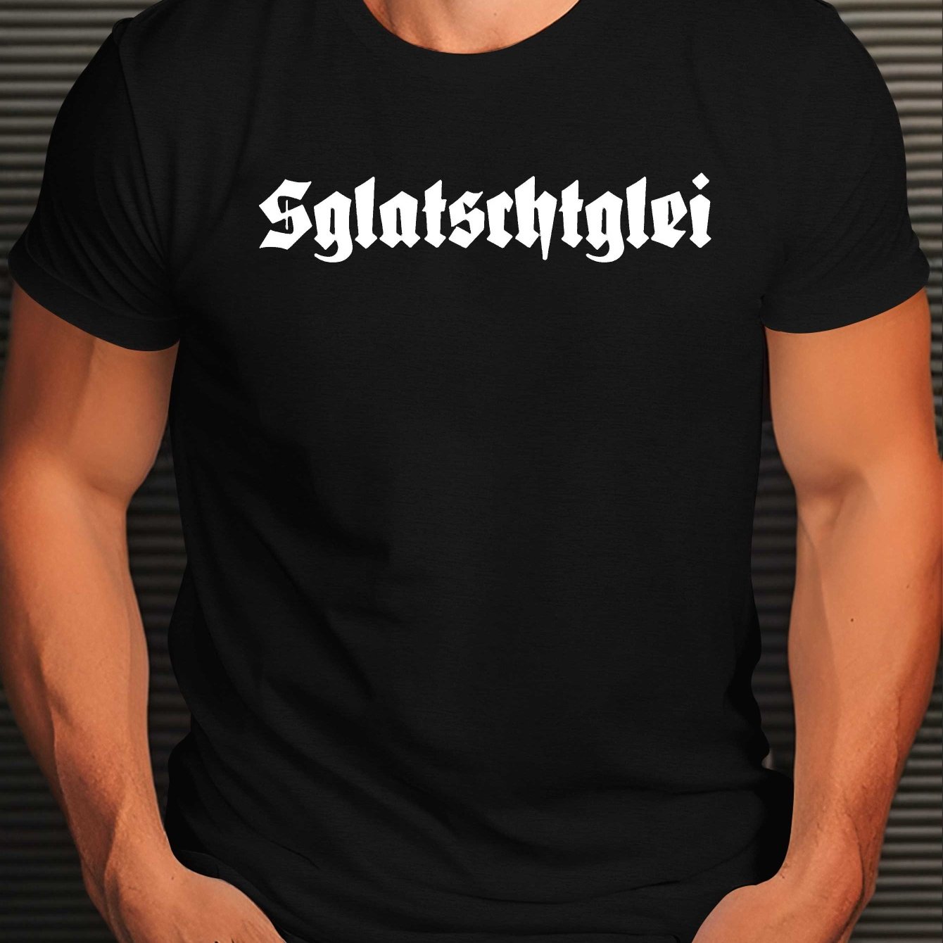 TEMU Men' East Germany German Saxony Ossi Print T-shirt - Retro Ddr Themed Tee With German Text, Casual Short Sleeve Round Neck Shirt Suitable For