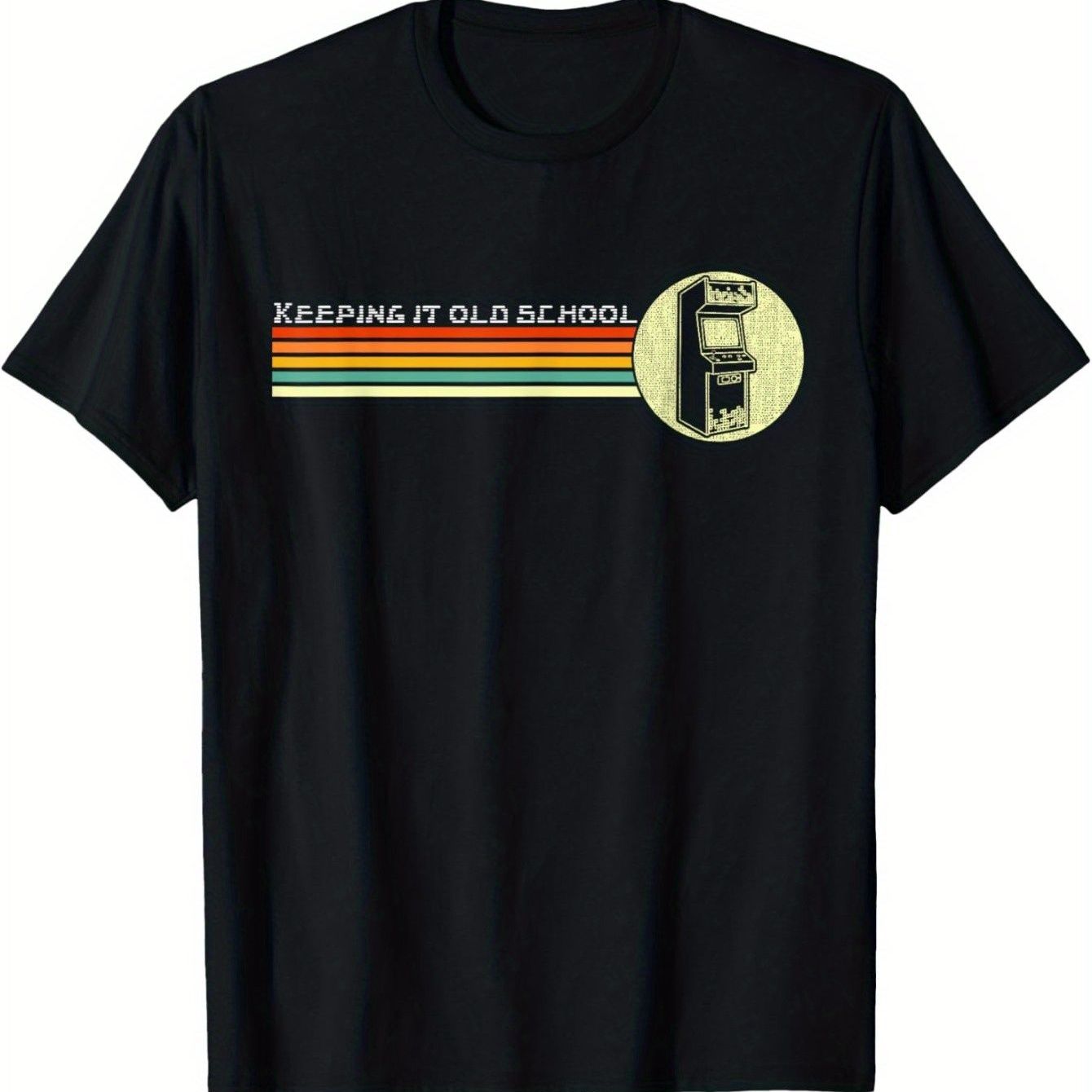 herren retro 80er arcade-videospiel-t-shirt