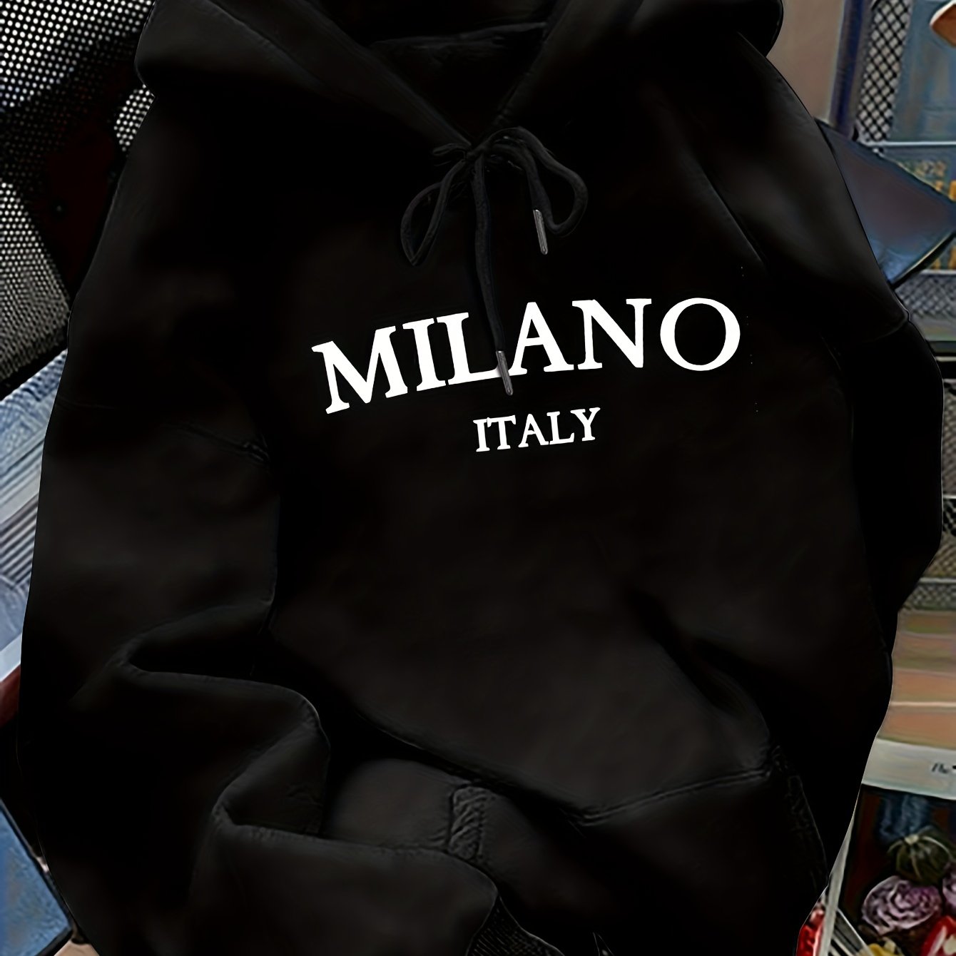 TEMU Letter Print Hoodie, Drawstring Casual Hooded Sweatshirt For Winter And Fall, Women's Clothing