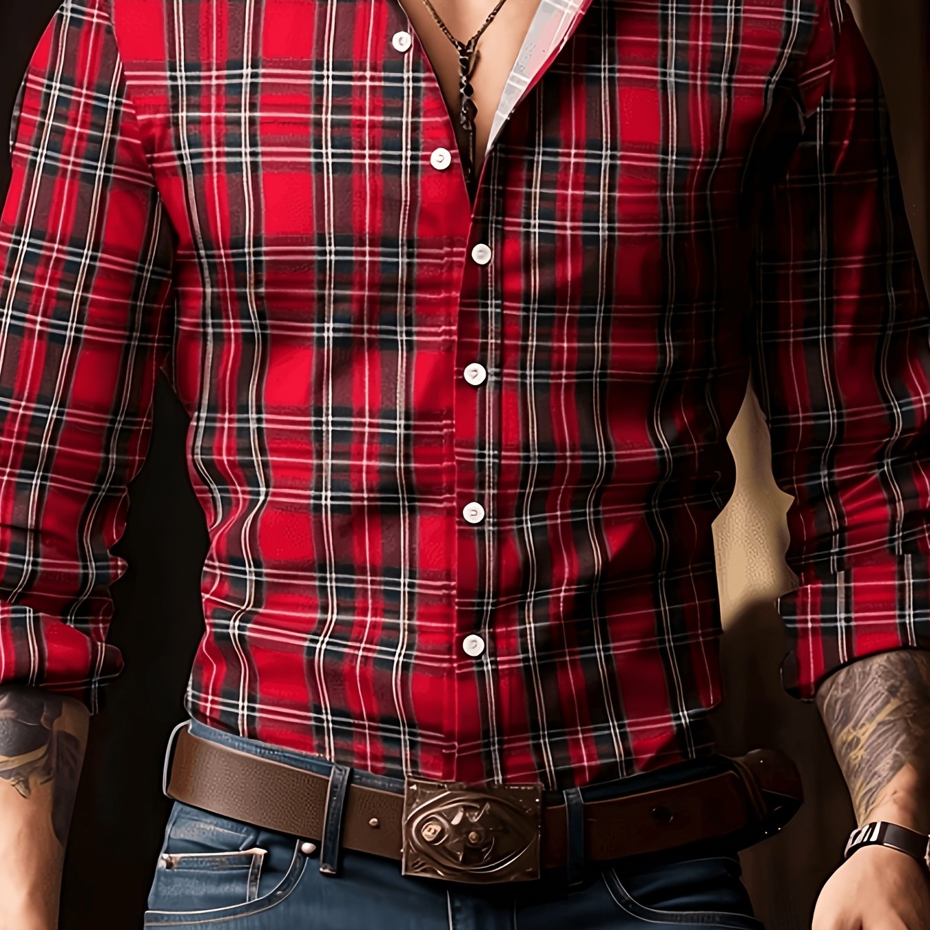 TEMU Men's Formal Dress Shirt