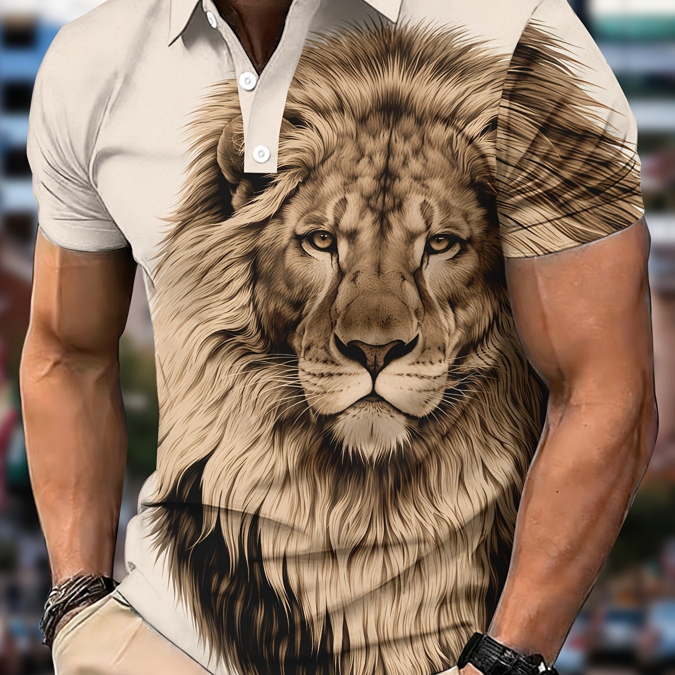 TEMU Printed Design - Not Textured] 2026 Summer New Arrival Men's Plus Size Shirt, Men's Summer Casual Short Sleeve Color Block Button- Lapel Shirt,