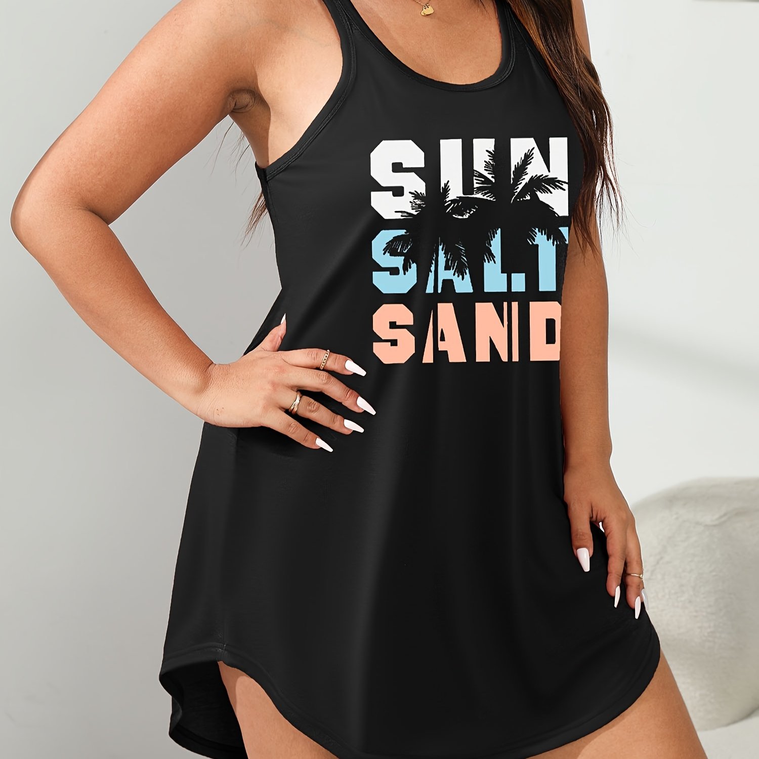 Image of Plus Size Vest Sleep Dress