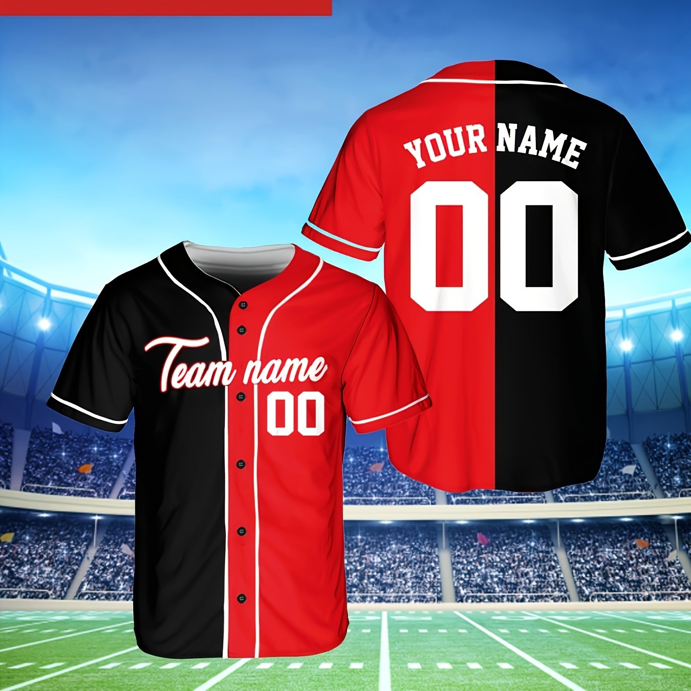 TEMU Custom Team For Baseball Jerseys, Tailored Shirts For Baseball Fans And Enthusiasts
