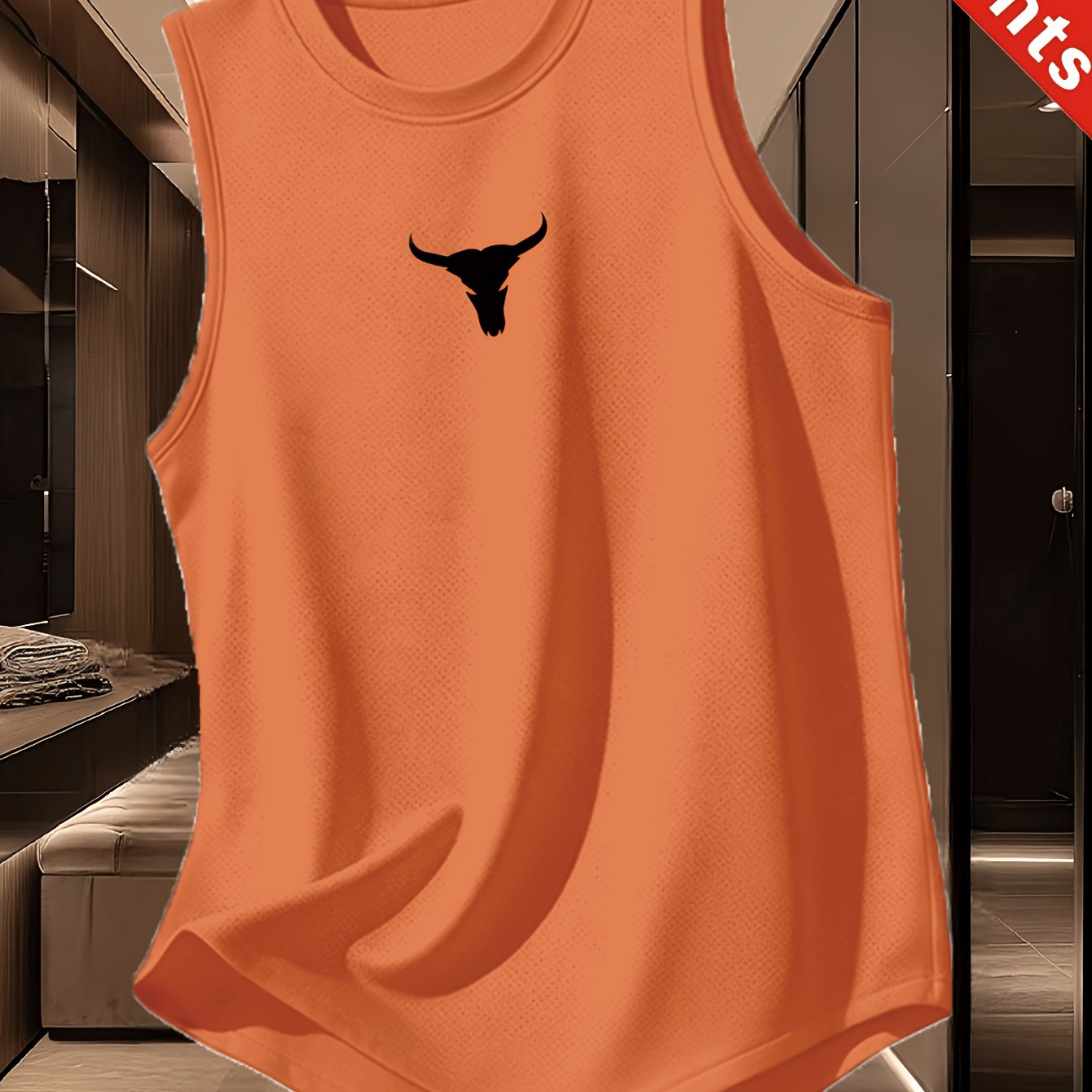 TEMU Men's Quick-dry Sleeveless Vest Fitness Athletic Top Loose Moisture-wicking Breathable Vest For Training And Running, , Ideal Gift Anti-odor