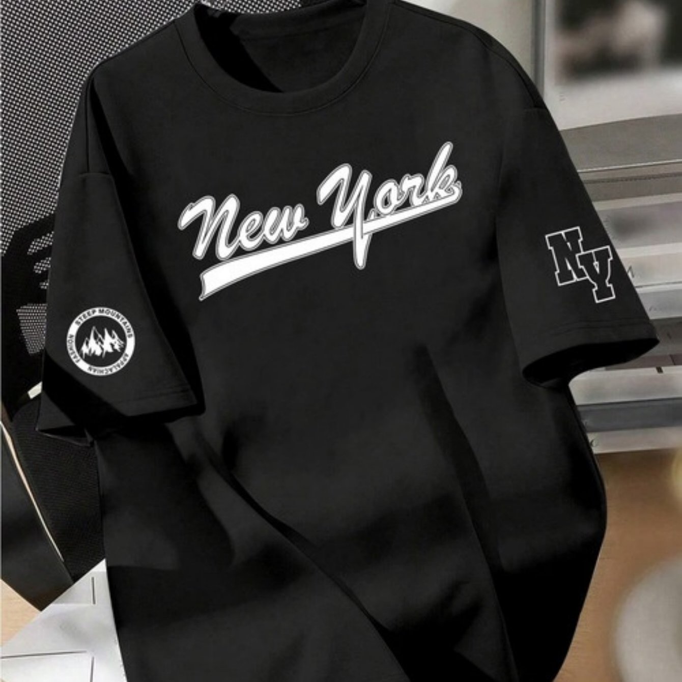 TEMU T-shirt Homme Manches Courtes Imprimé Lettres - Meilleure