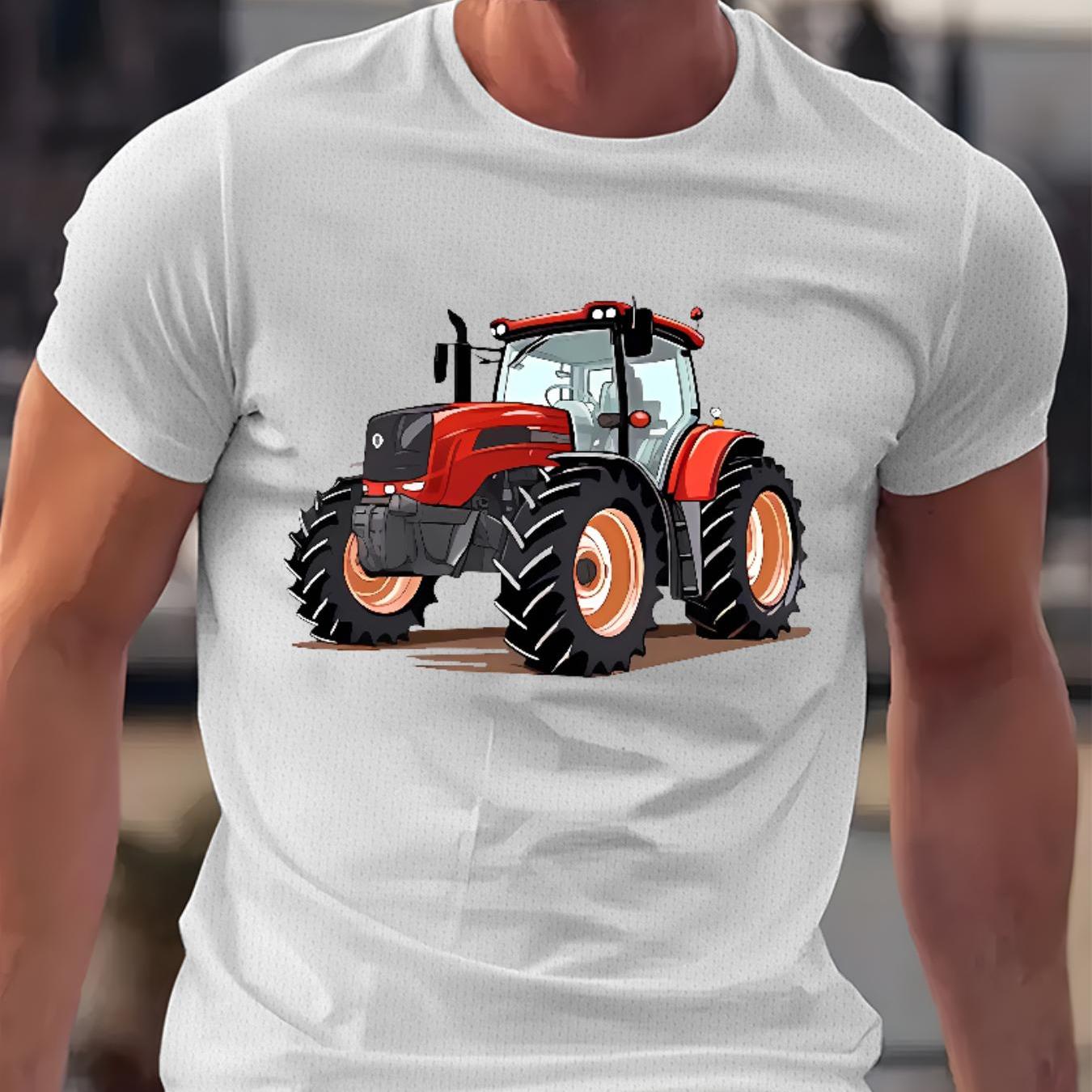 TEMU Short-sleeved Round Neck, Knitted Fabric Easy And Comfortable. Summer Men's Tops Suitable For Occasions Like Parties, Vacations, And Gifts.