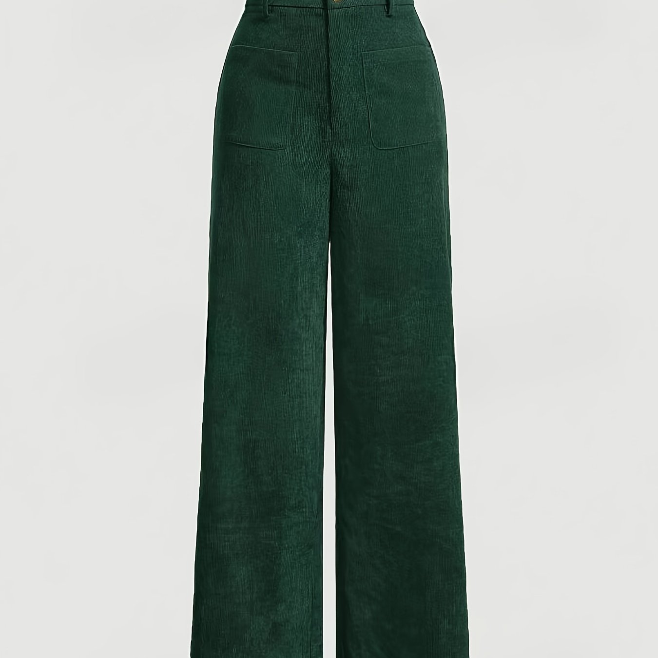 Elegant Solid Color Low-waist Wide-leg Corduroy Pants For Women, Showcasing Long Legs, At A Low During The Summer. Perfect For Casual , Dates, Commuting, And Beach Vacations, With On