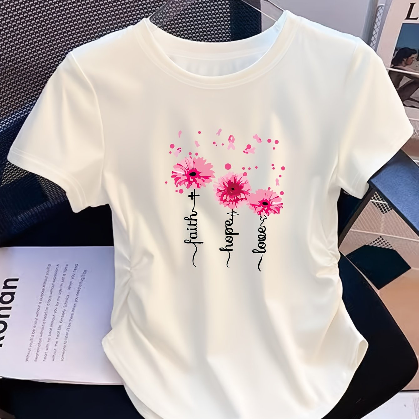 TEMU Newly Women's Top With A High-waist Design That Cinches The Waist For A Slimmer Figure. Elastic, Very Suitable For Casual Wear, And Features A