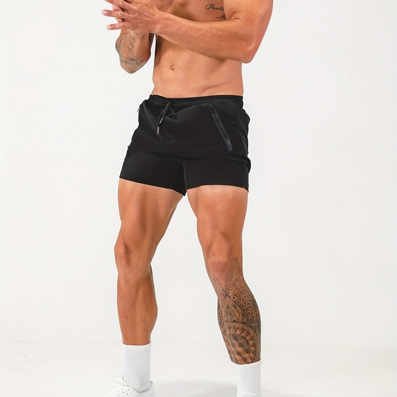 Image of Men's Summer Sports Shorts For Running And Fitness, Quick-drying And Breathable Casual Shorts For Summer Training