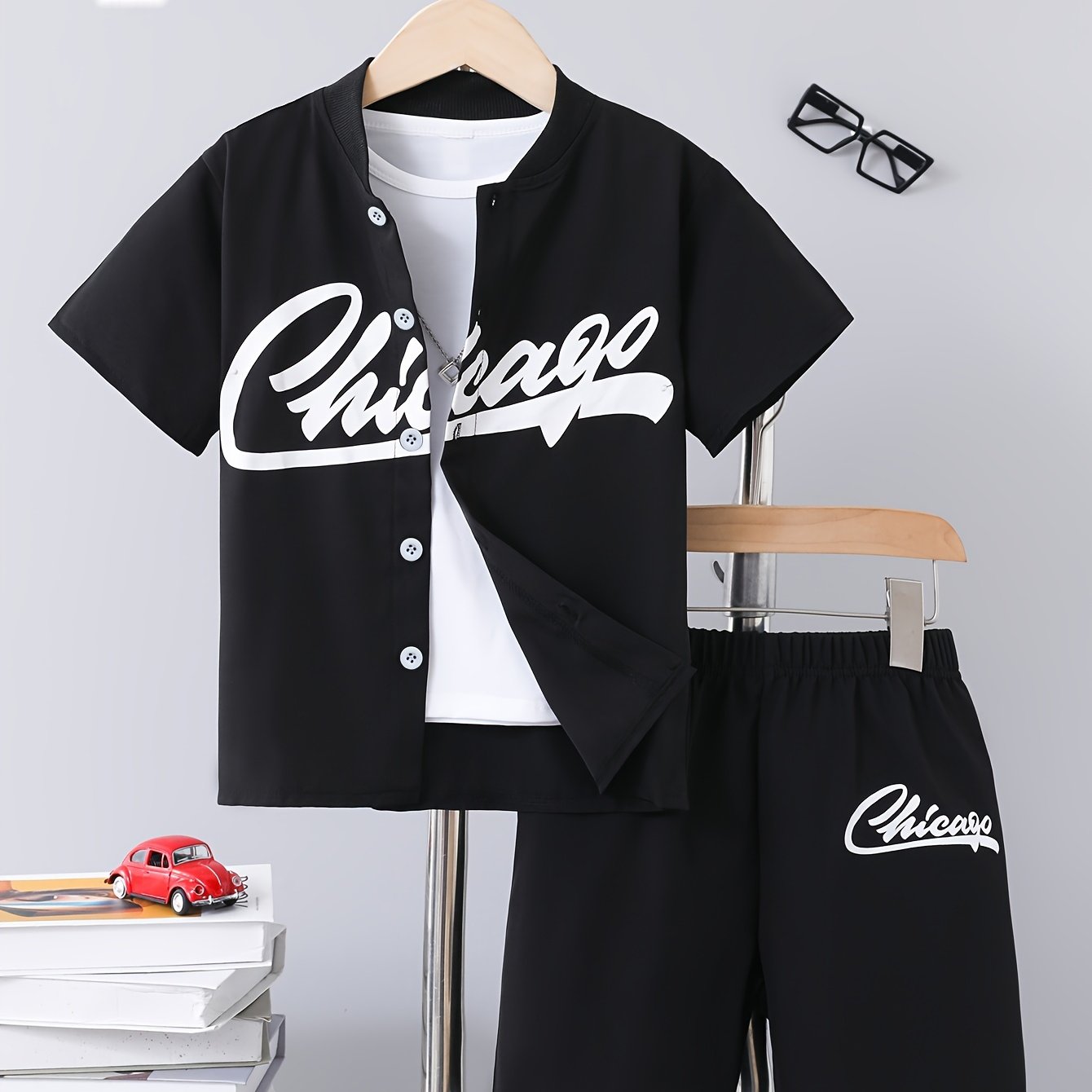 Boys' Summer Shirt And Shorts Set
