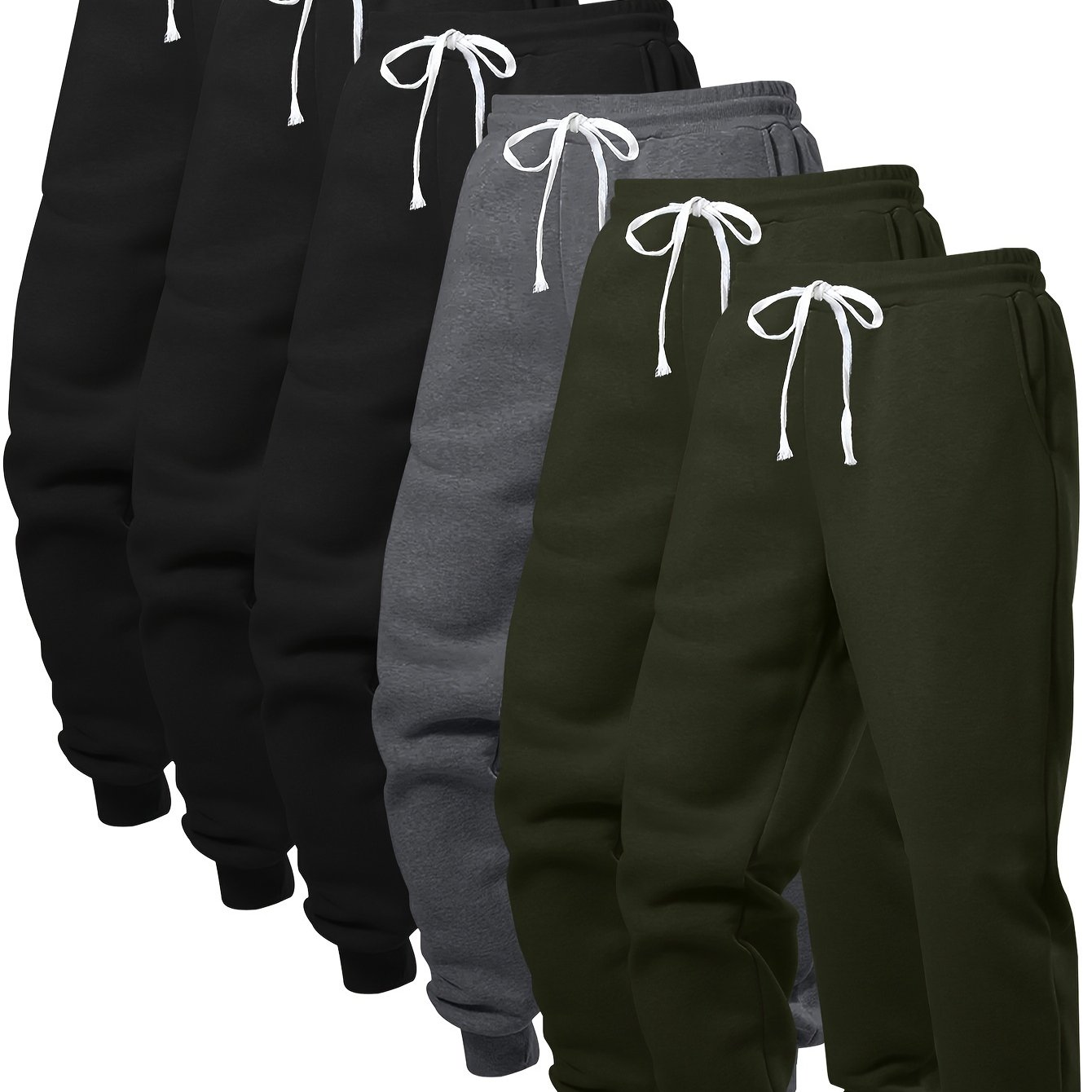 TEMU 6 Men's Casual Fashion Trendy Plus Size Sports Trousers