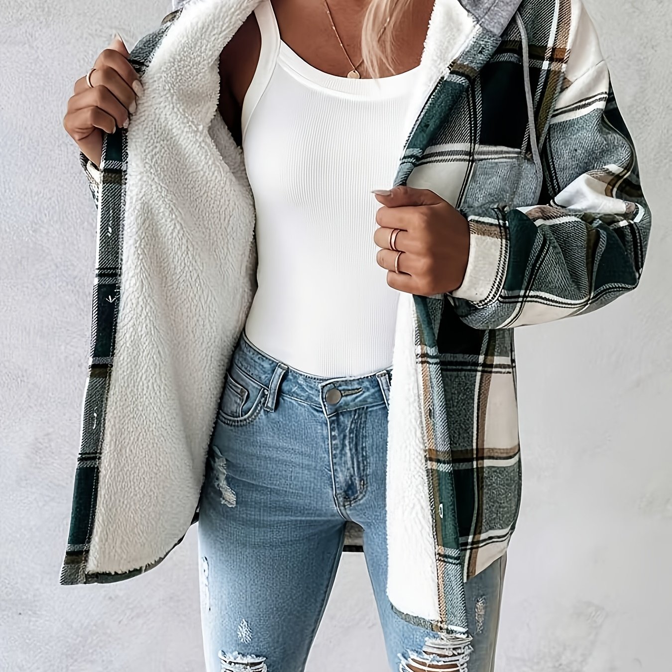 TEMU Women's Fashion Round Neck Casual Sports Autumn Winter Jacket
