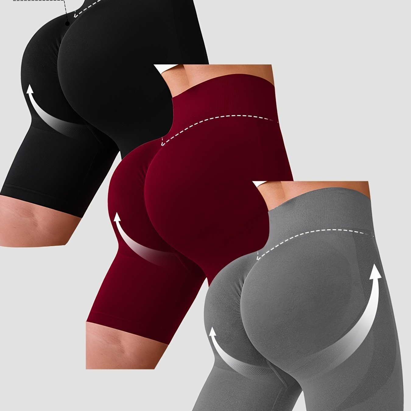 TEMU 3pcs Sports Yoga Shorts