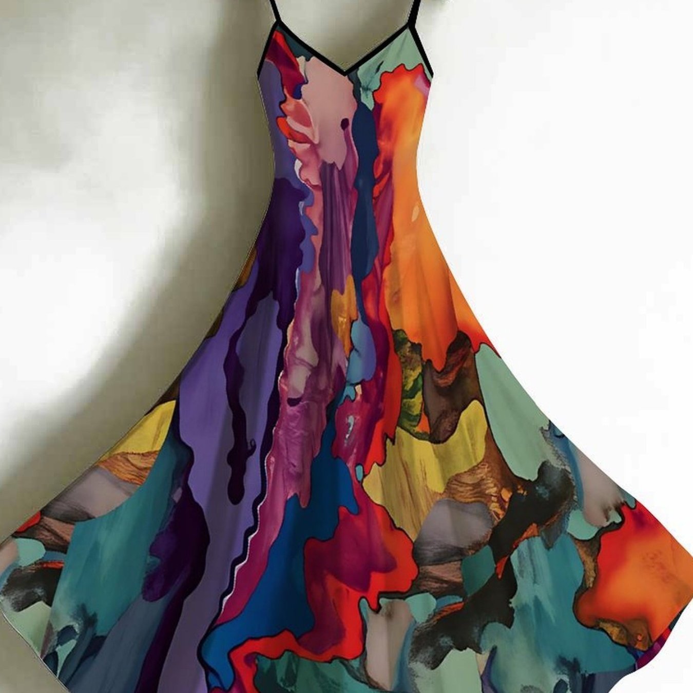 Women's Halter-neck Tank Top Dress With Printed Fashionable Patterns. Elegant Women's Dress Suitable For Parties, Casual , And Elegant Resort Wear. Essential Women's And Must-have For Women