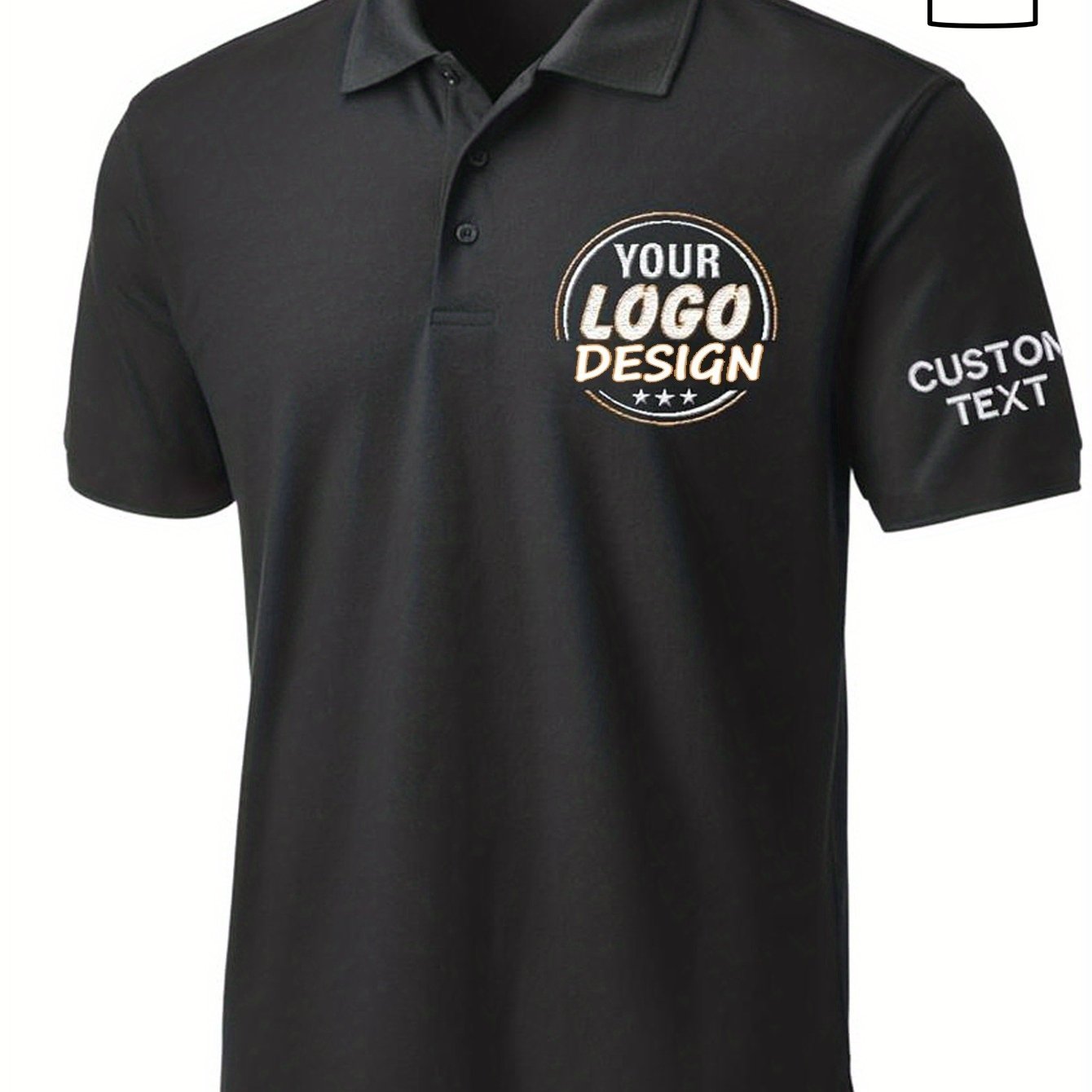 TEMU Customized Business Shirts - Design Your Own Golf Jersey For , Personalized Shirt For Business Uniforms, Corporate Apparel, Casual Wear, Sporty