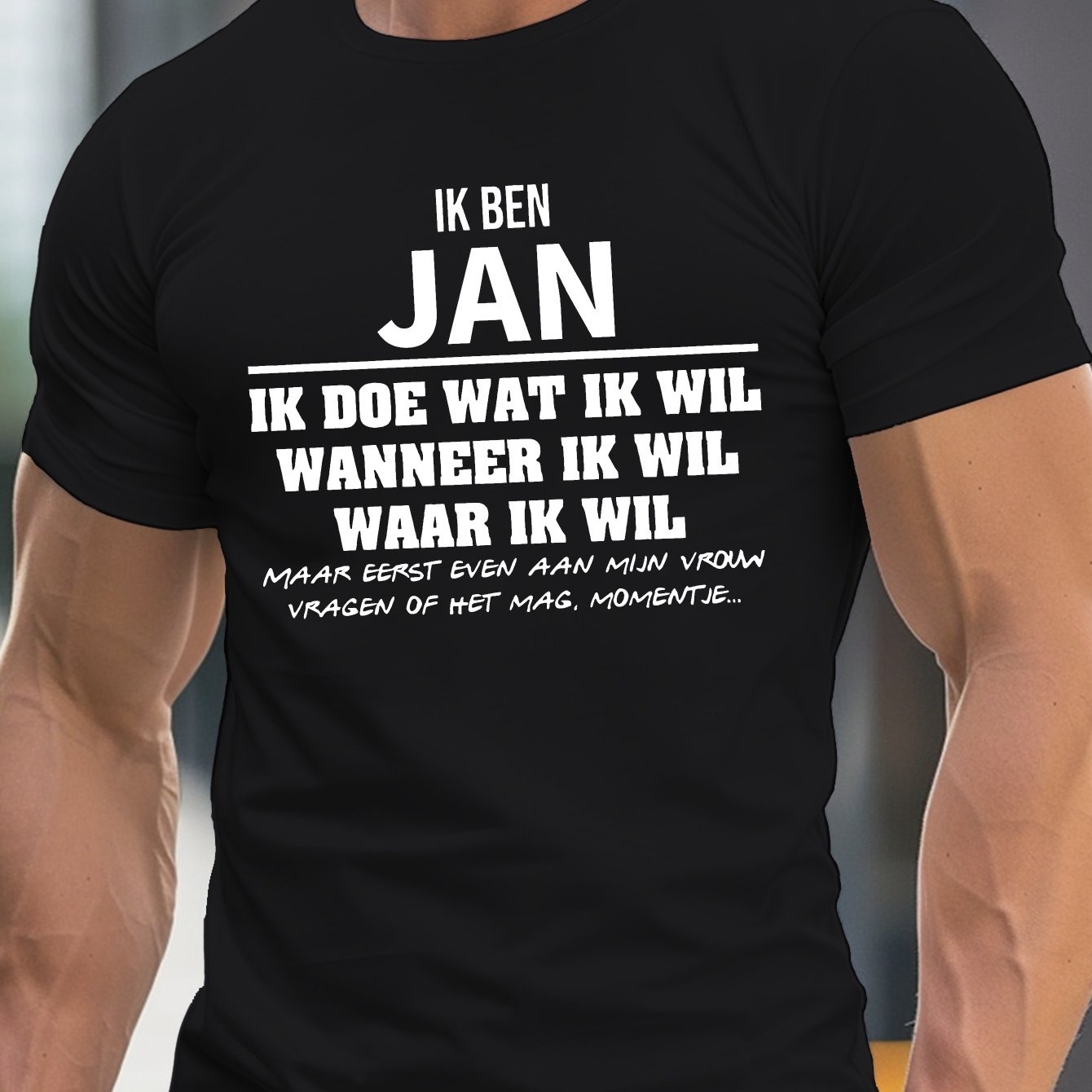 TEMU Jan Print, T-shirt met korte mouwen en ronde hals voor heren, een comfortabele en lichtgewicht casual top voor de zomer