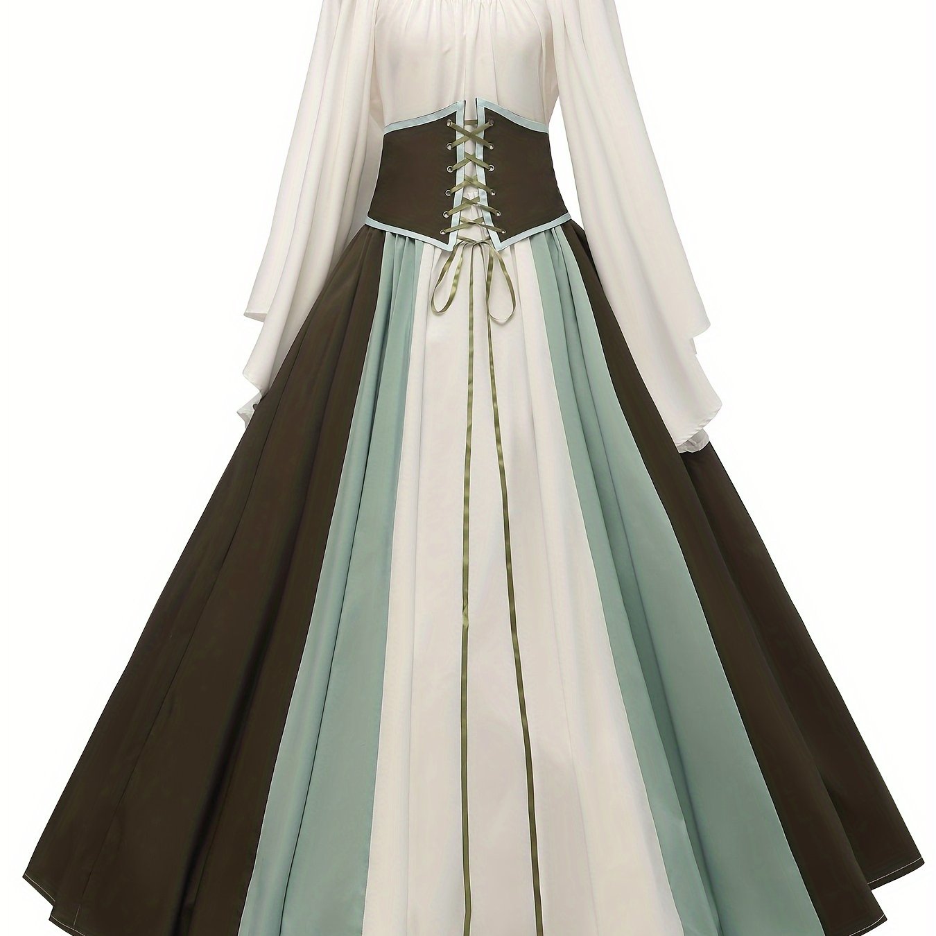 Shop robe médiévale noire Factory Sale Robe medievale avec manches trompette noi