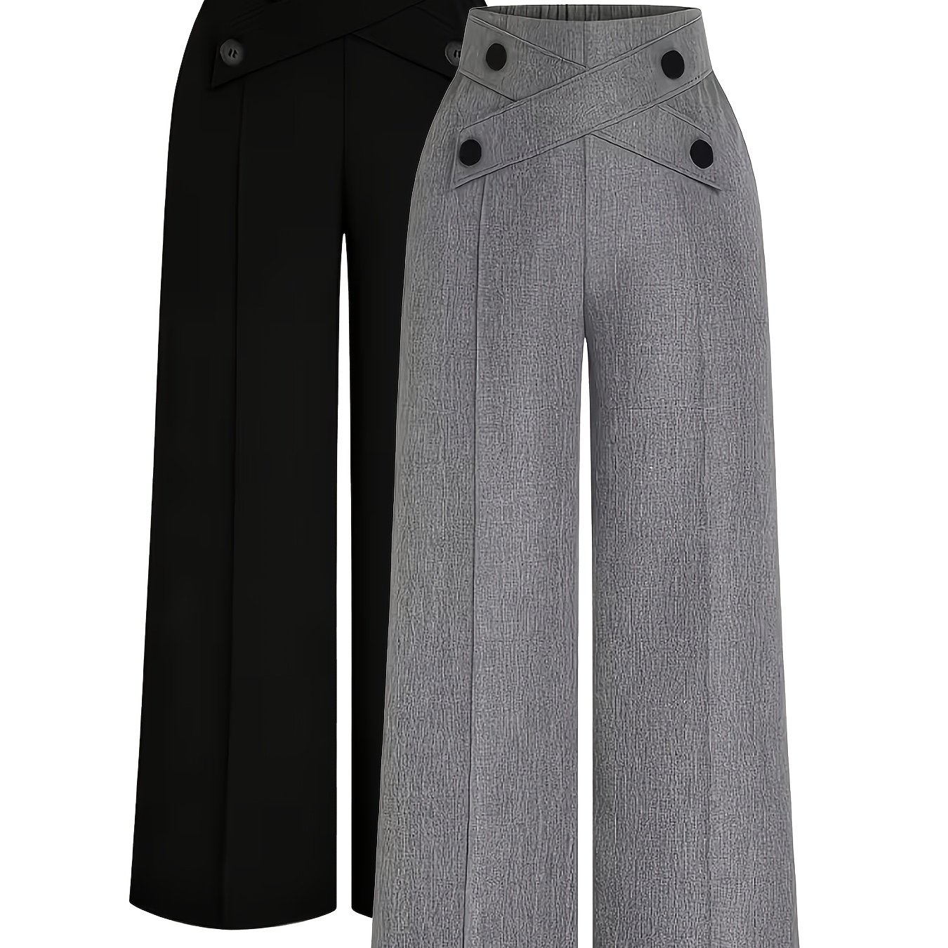 E-shop Damen Casual Anzughose Zweiteiler, Frühling/Sommer Ausflug, Arbeit, Büro, , Elegante Gerade Hose, Dünne für Damen
