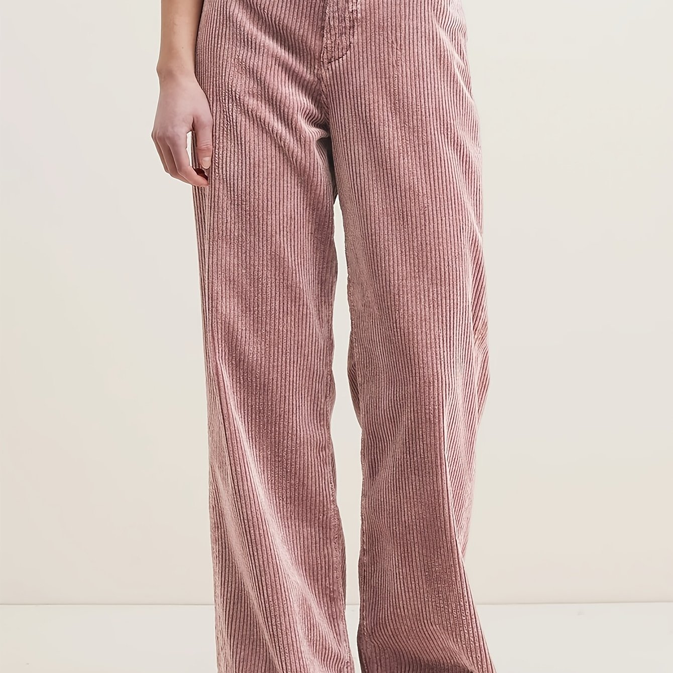 E-shop Damen Cordhose mit 8 Fäden, weite Beine, hoher Bund, vielseitige Hose, mehrfarbig, Vintage, lässig, weich, Stretch für alle Jahreszeiten [JYDX]
