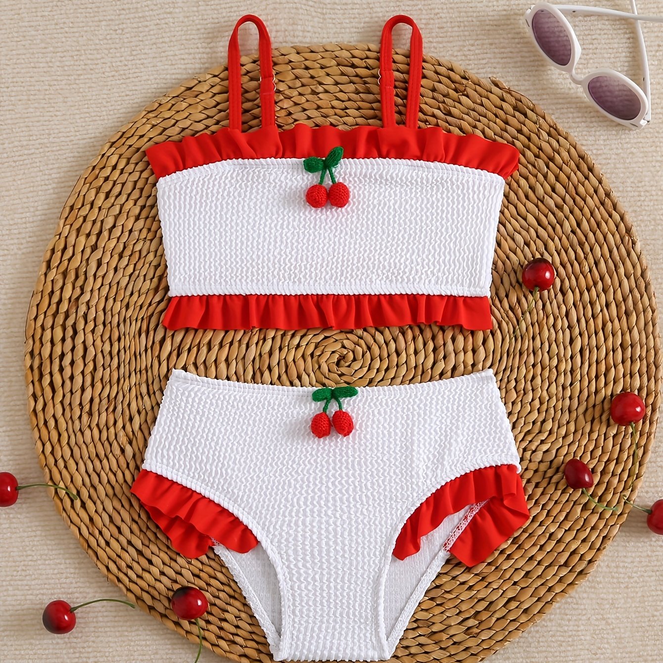 2604 High-quality Girls' Split Swimsuit