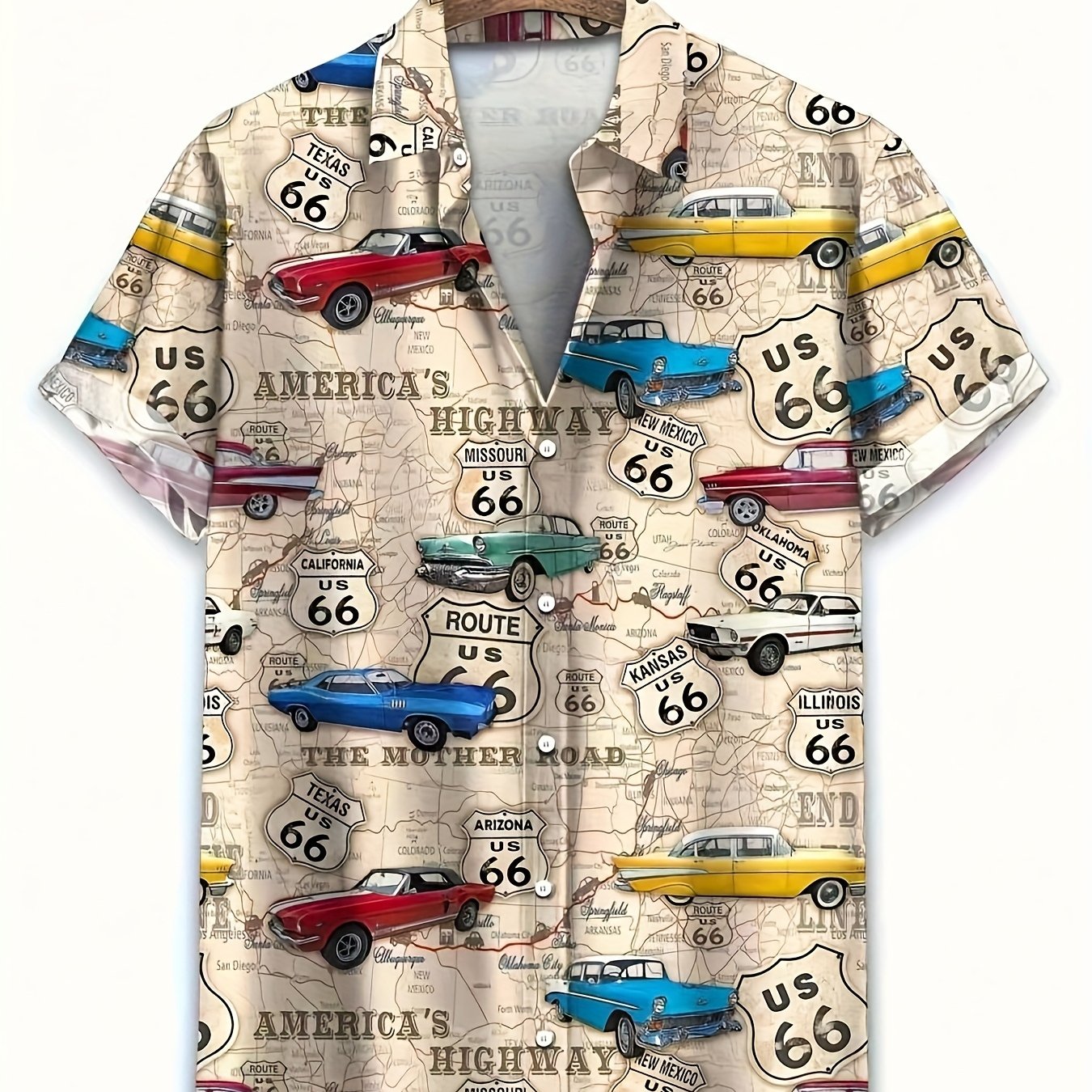 TEMU 2025 's Printed Pattern Shirt
