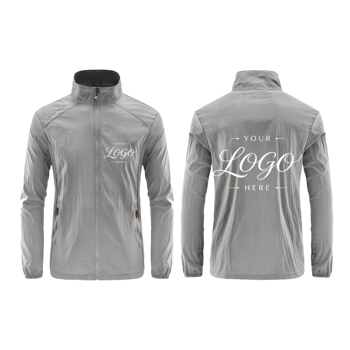 TEMU Custom Logo Custom Print Logo/text/image Men's Jacket Lightweight Breathable Fashion Casual Outdoor Sports Coat