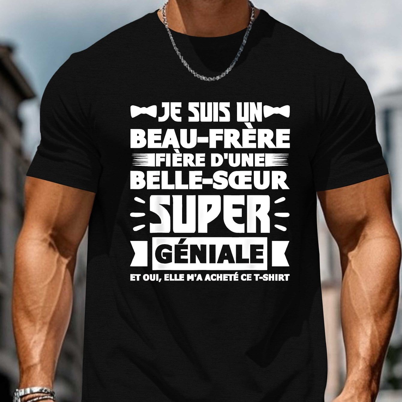 TEMU T-shirt d'été à manches courtes pour homme, motif - amusant, haut de t-shirt