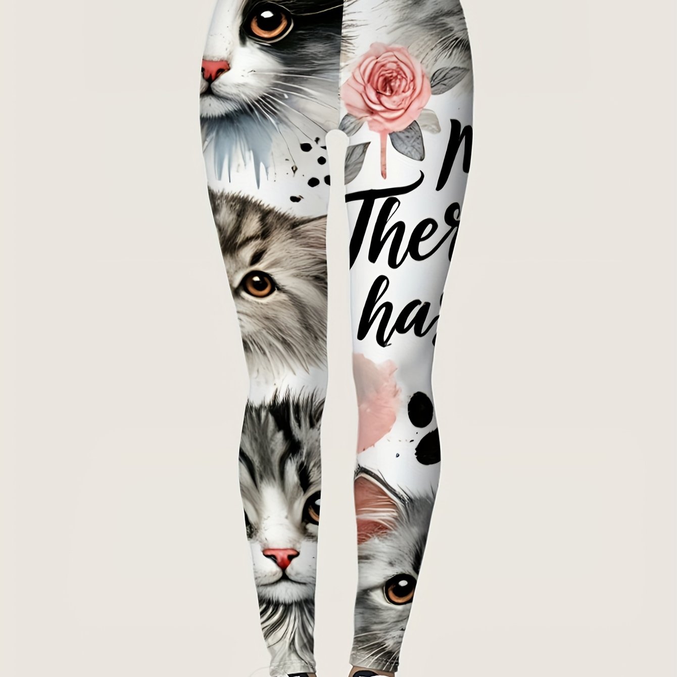 TEMU Women's Printed Leggings - High-quality, , Comfortable With Patterns