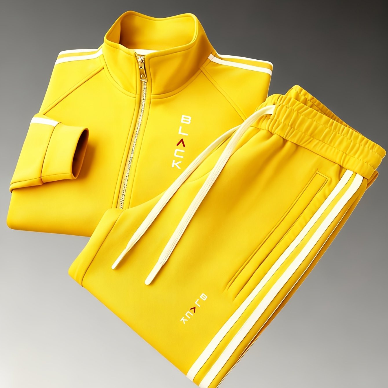 Image of Brand New Set Of 2: Stylish And Casual Windproof Zip-up Jackets With Prints. In Styles And Colors, Perfect For Different Events
