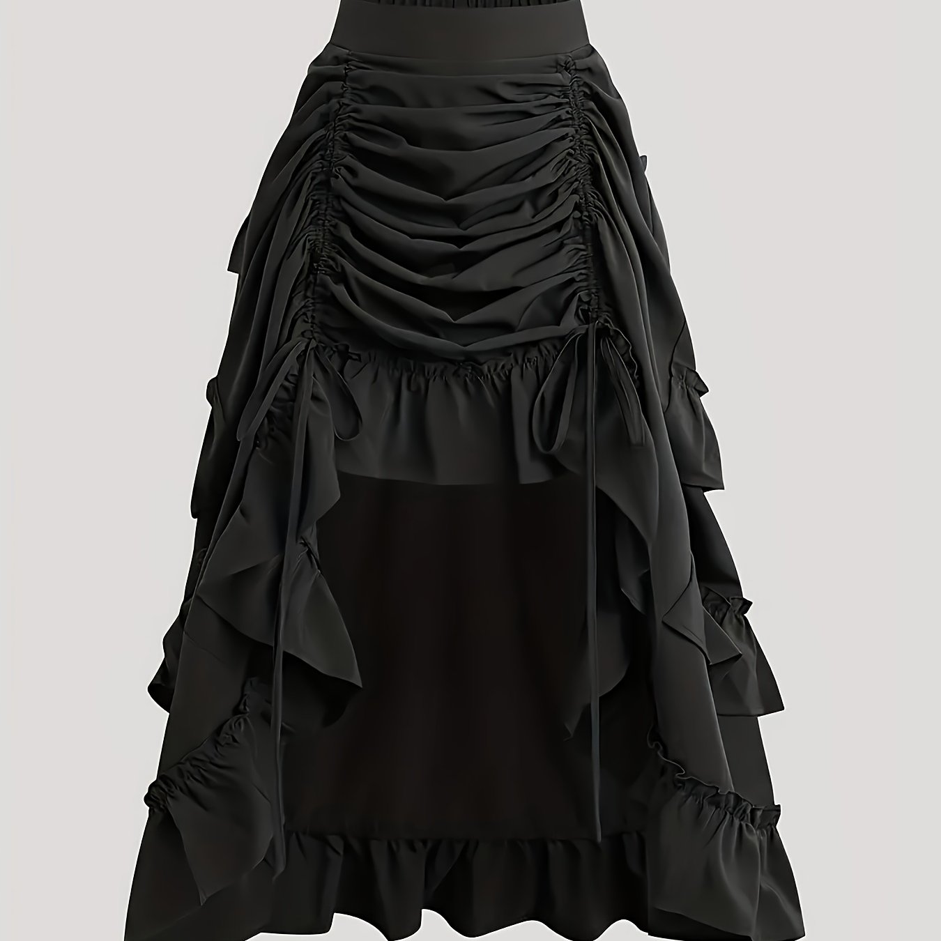 TEMU Designer-style Hollow-out Pleated Lace Bow Skirt