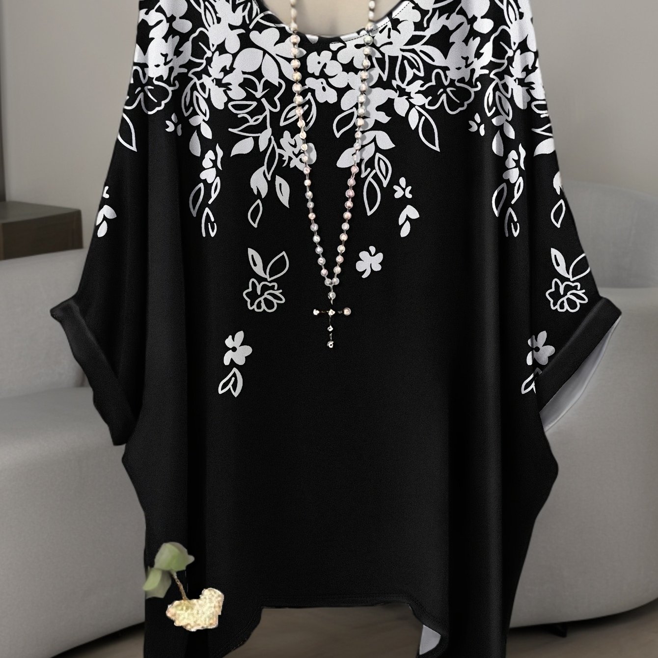 TEMU Plus Size - Plus Size - Summer New Large Size Round Neck Casual Comfortable Women's Short Sleeve T-shirt, No Additions