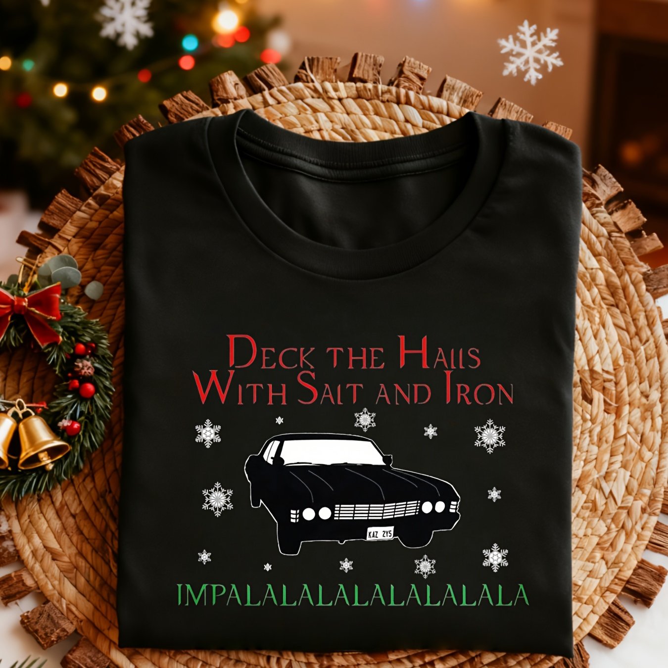 TEMU Deck The (spn Style) Classic T Shirt-unisex Holiday Gift Casual Outing 2026 New Style T-shirt 180g