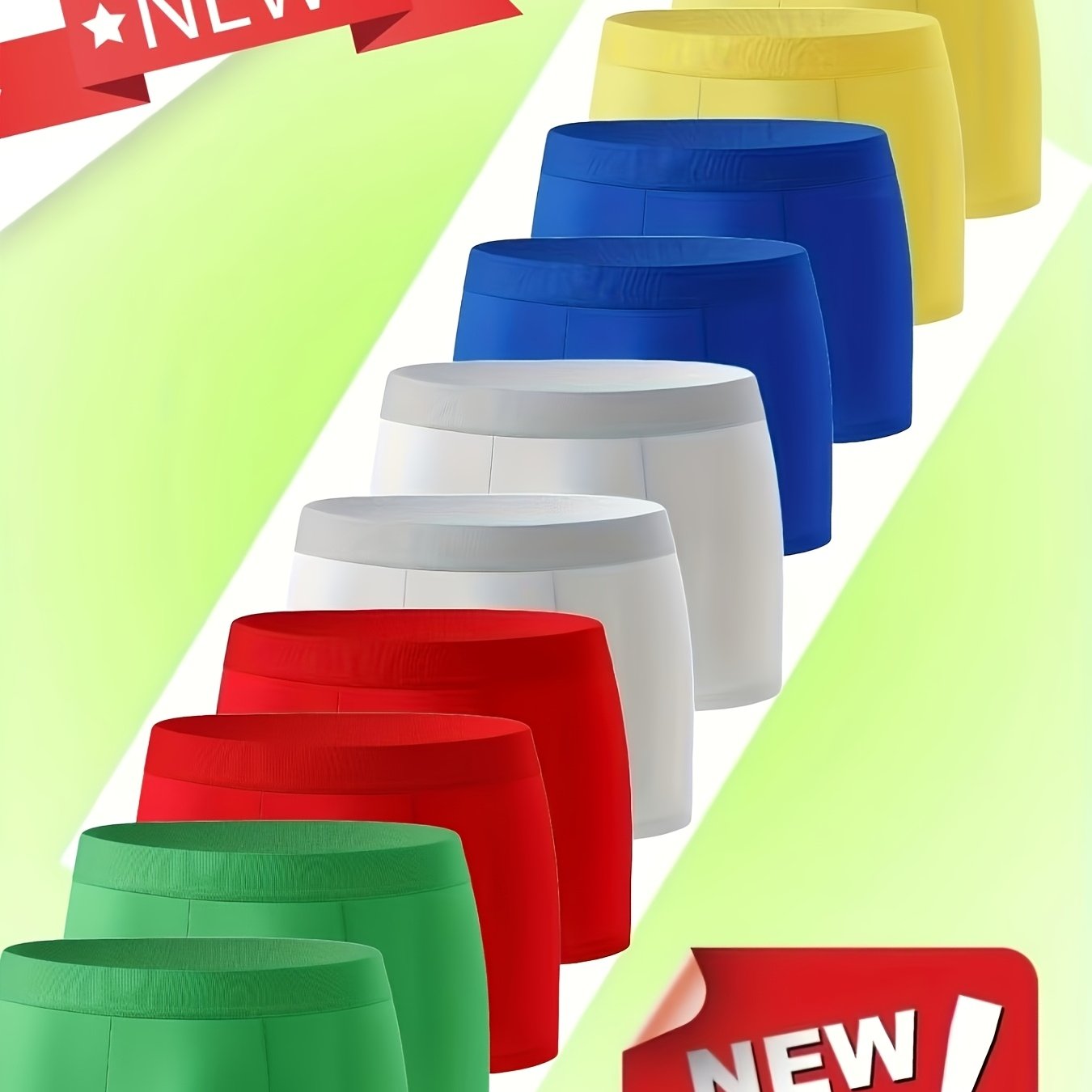 TEMU 10pcs Boxer Briefs Set, Colorful, Simple And Elegant, Soft And Skin-friendly Fabric, Fits The Body Without Tightness, Like A , Breathable And
