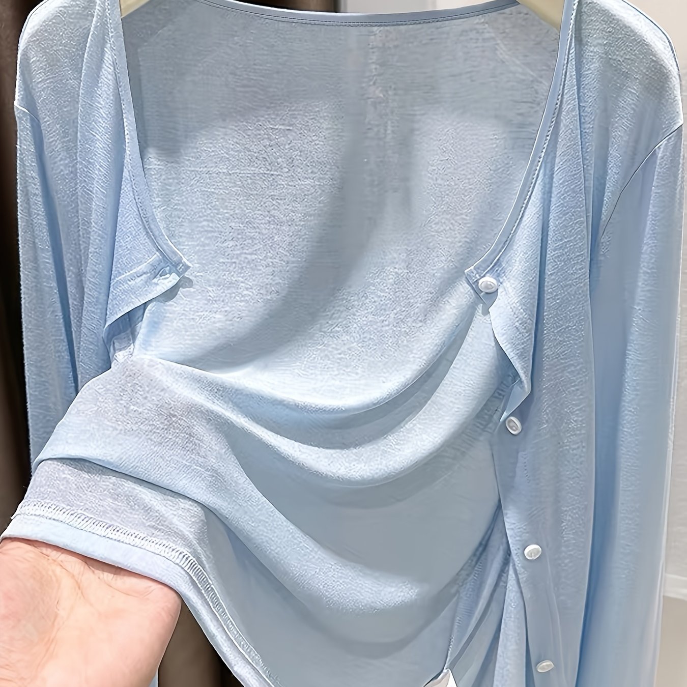 TEMU Spring Summer Outerwear Shawl Thin Cardigan Jacket Open Front Coat Women