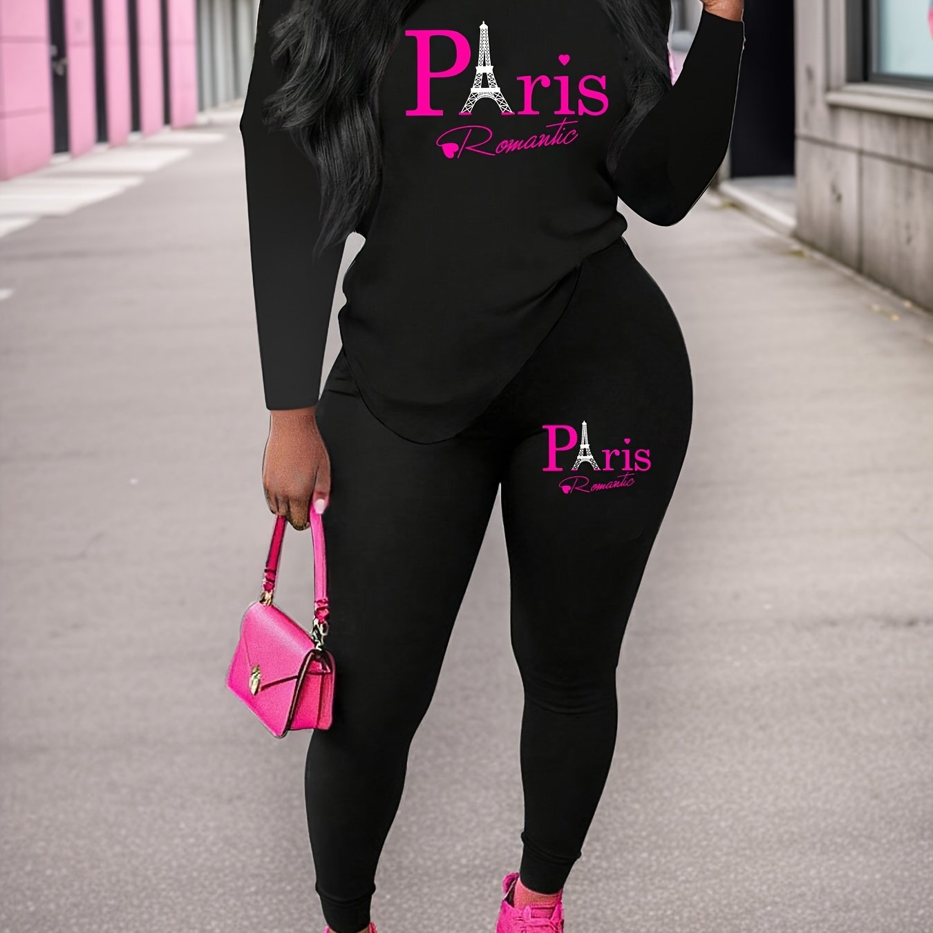 TEMU Ensemble P2_27 CC Manches Longues et Pantalon Noir