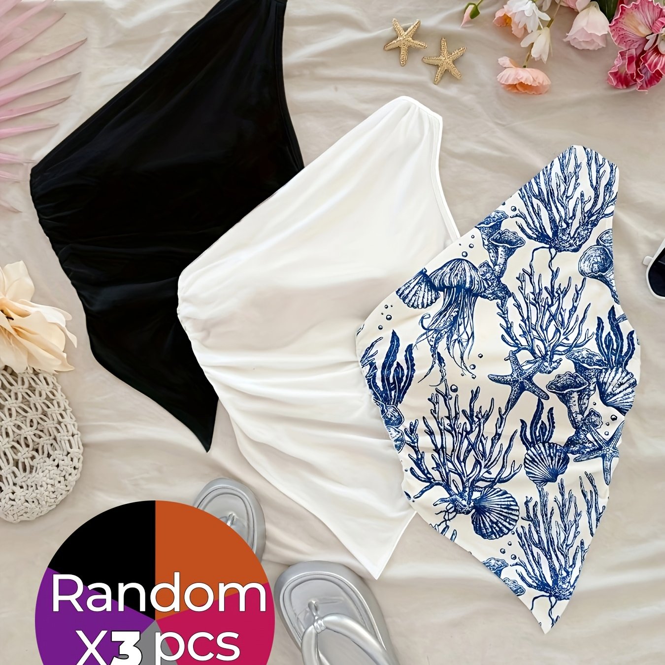 TEMU 3pcs Random Color Sporty Casual Women's Tank Tops