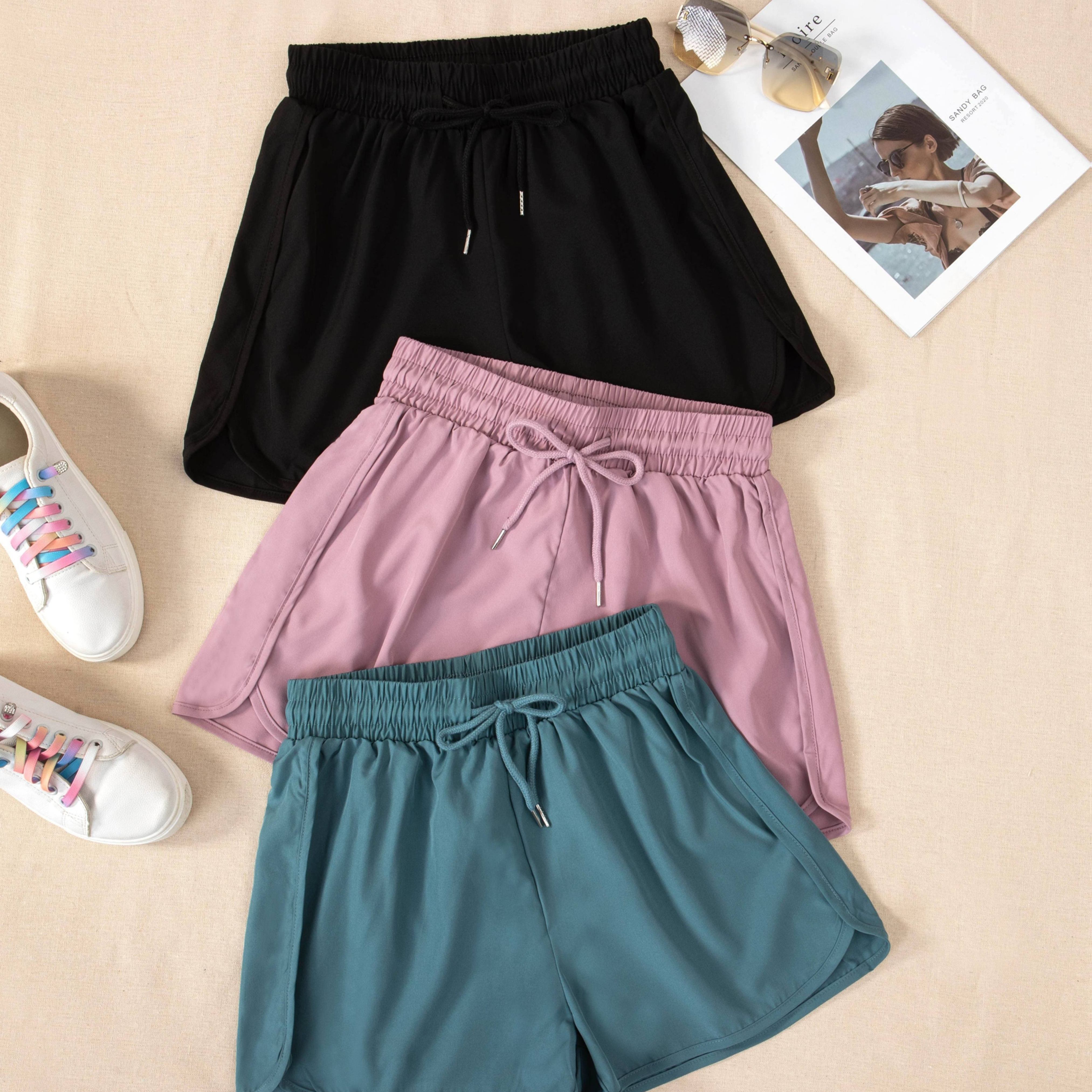 TEMU 【商品名】夏 レディース 速乾 カジュアル ショーツ レディース パンツ 夏 新作 通気性 カジュアル ゆったり ショーツ