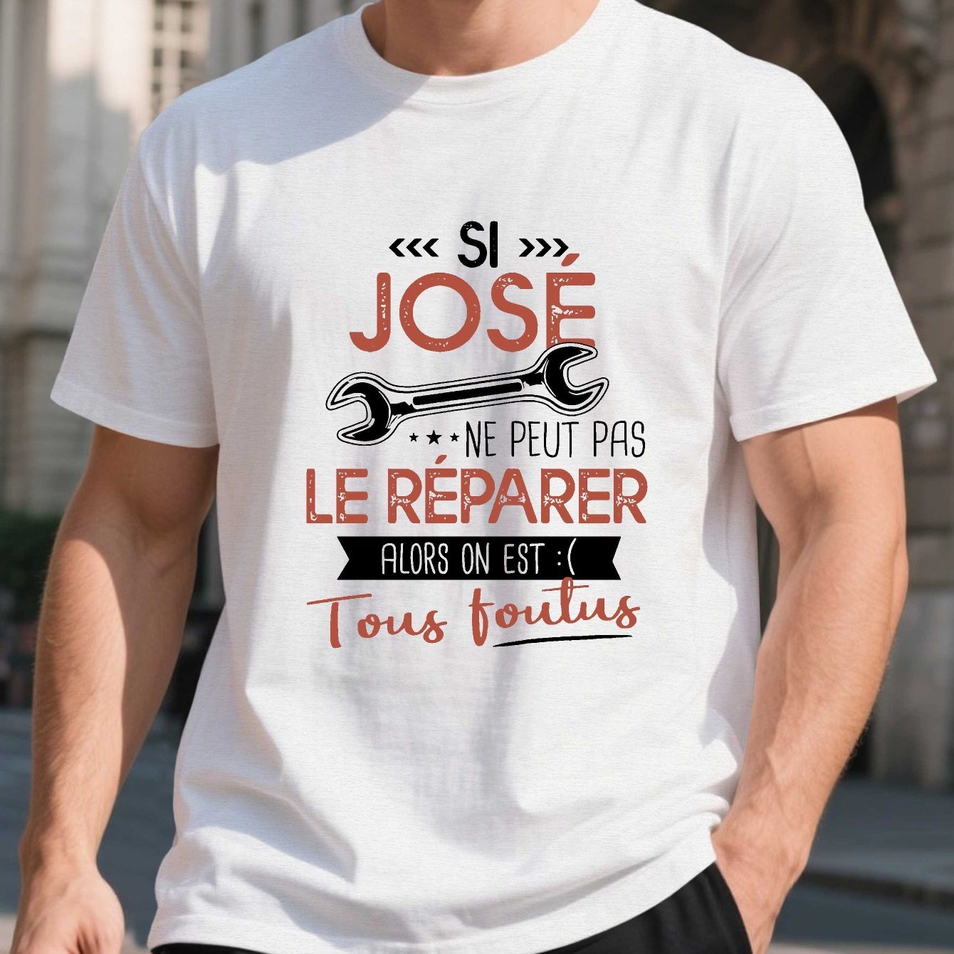 TEMU T-shirt d'été pour homme avec un design amusant de nom français et des manches courtes