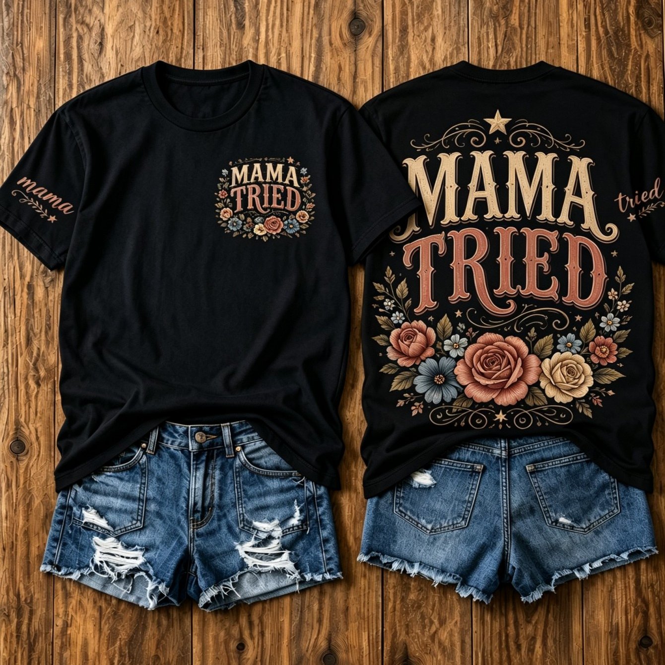 TEMU Women's Retro Western Letter Print T-shirt Vintage Graphic Tee Casual Loose Neck Short Sleeve Top For Summer Daily Wear