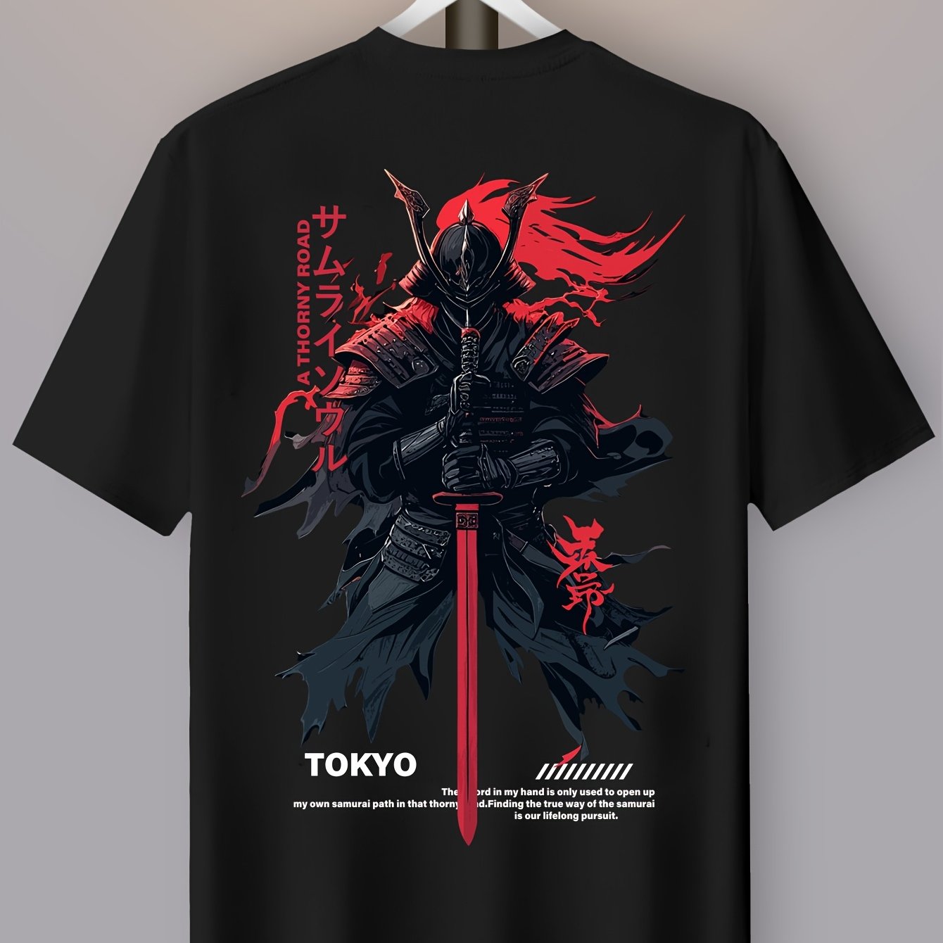TEMU T-shirt d'entraînement martiaux pour hommes avec épée de et motif - Manches courtes, col rond, haut décontracté pour , historiques, adapté aux