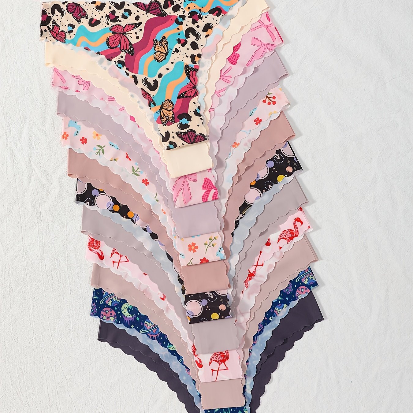 E-shop (12er-Pack Damen Bequeme Atmungsaktive Bedruckte -Slips)