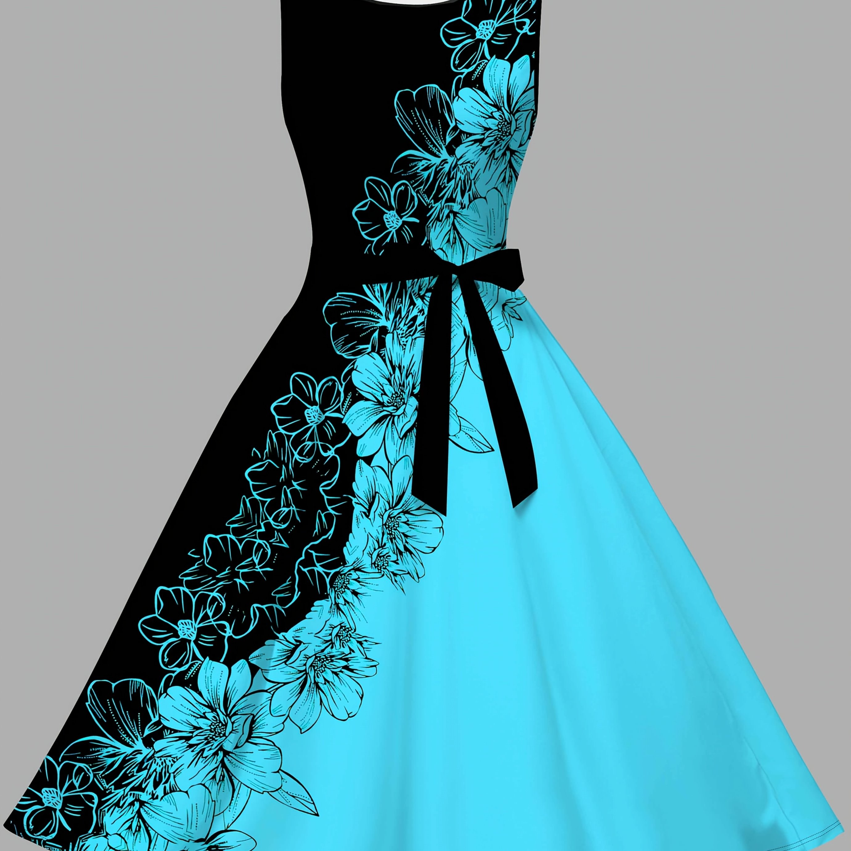 Image of Women's Fashion Printed Dress New Women's Dress