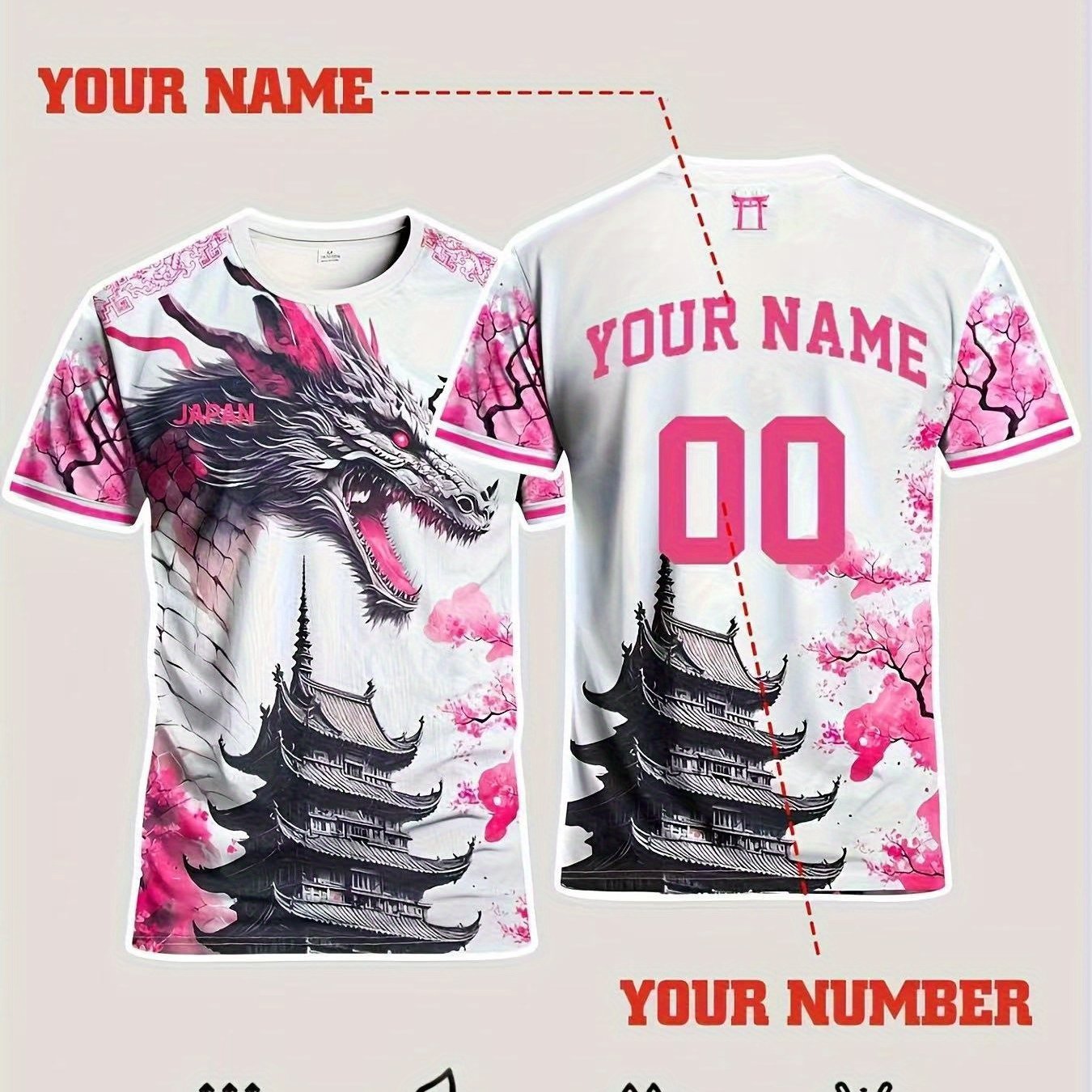 TEMU Maillot de football personnalisé avec nom numérique DIY, lettres de numéro et nom d'équipe définis par l'utilisateur, maillot de football à