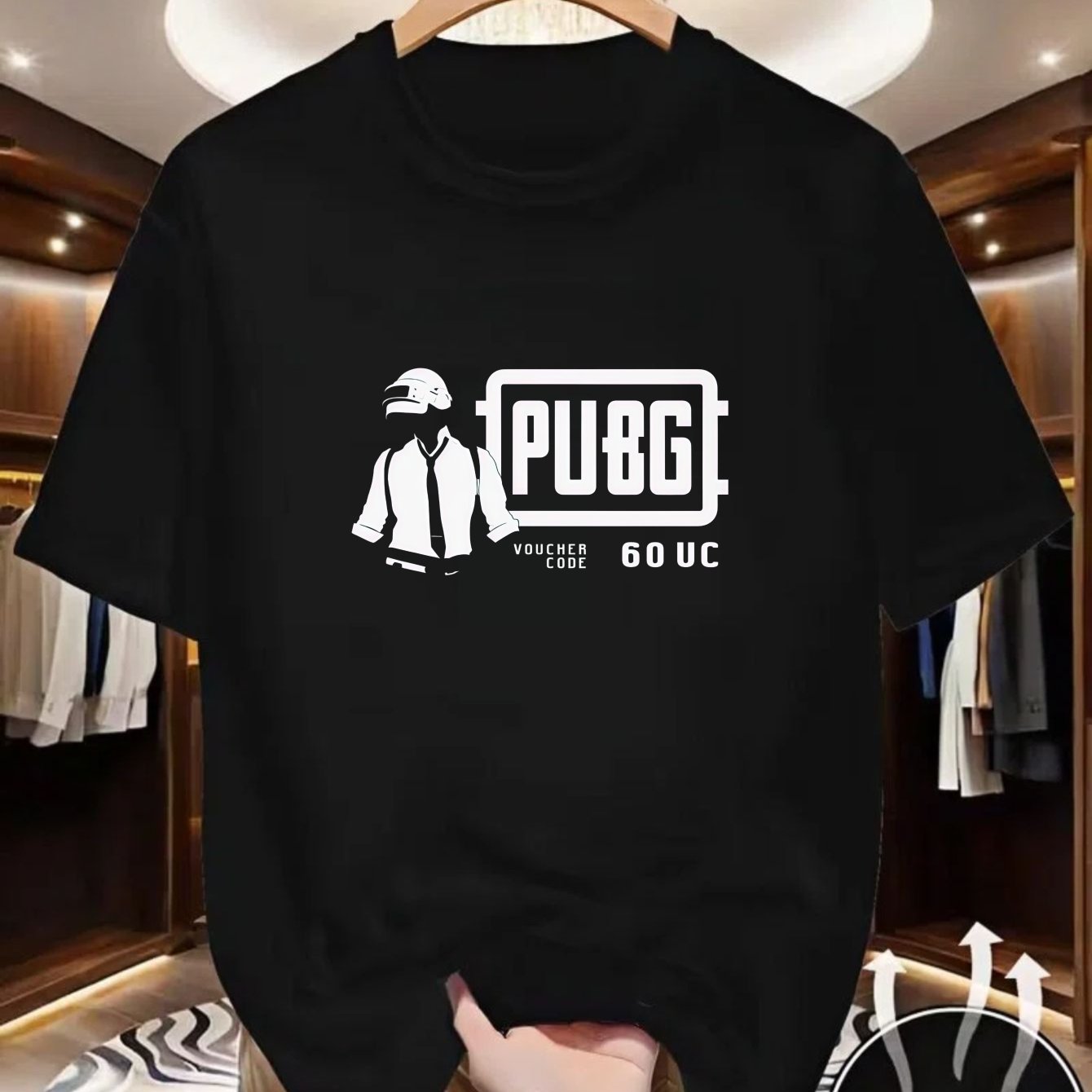TEMU Men's T-shirt 60 Uc Graphic Summer Wear For Gaming Fans Outdoor Activities And Daily Use