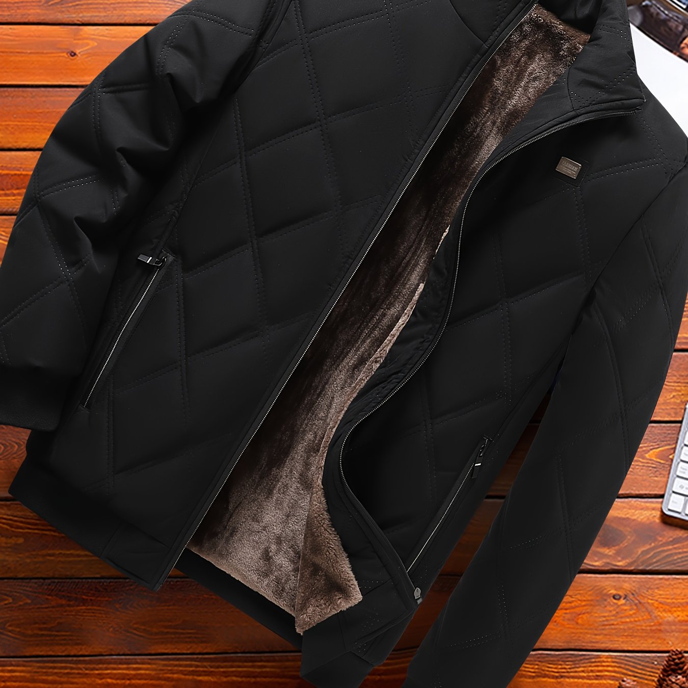 TEMU Winter Jacket Men's Short Fashion Stand Up Collar Youth Trend New Style With Top