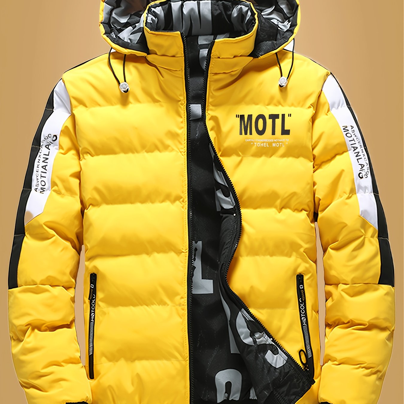 TEMU Coat With Removable Hat, Two-sided Wear For Men's , Stylish Outerwear